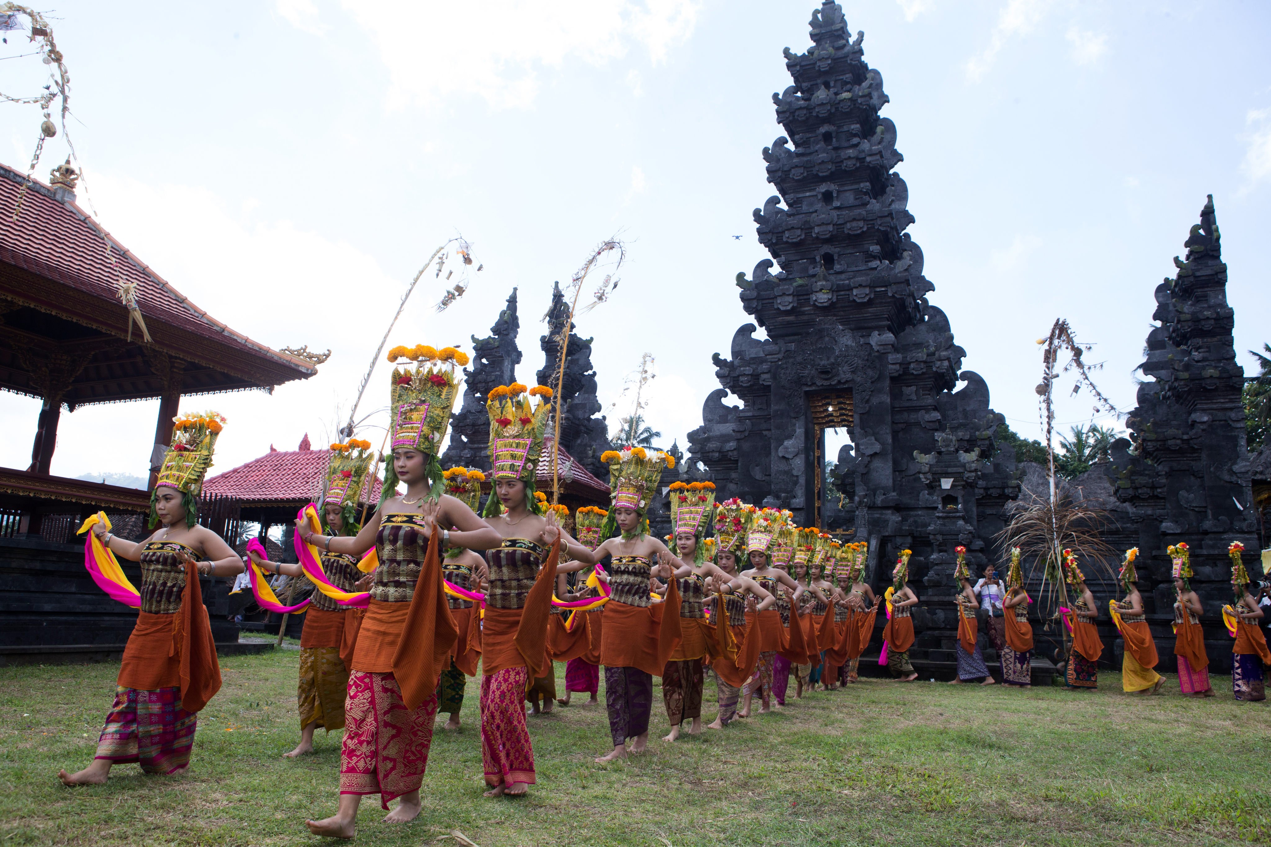 Dancers perform during a festival in Bali, Indonesia, last month. Photo: AP