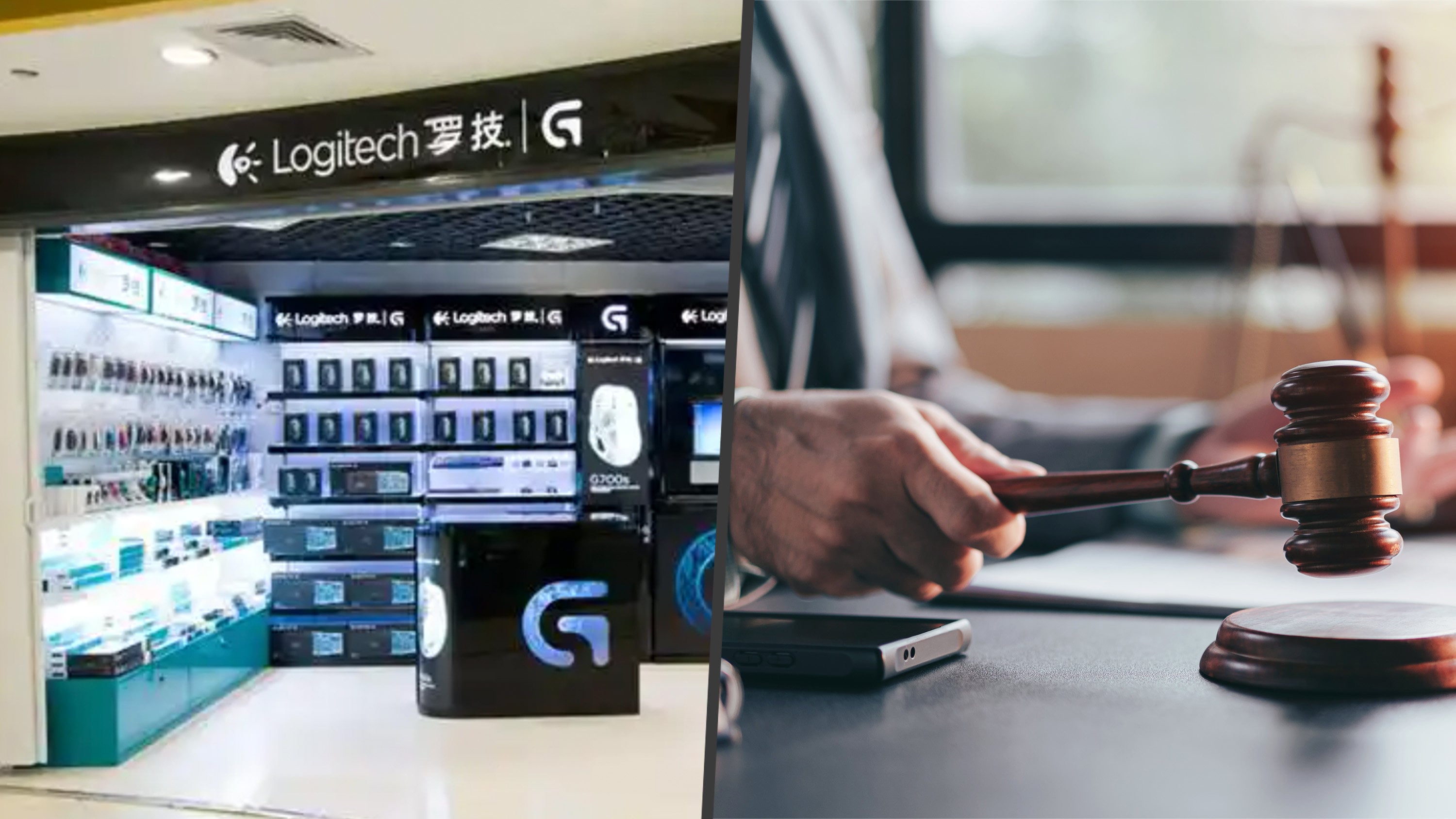 A Chinese distributor for computer hardware manufacturer Logitech has been fined 200,000 yuan (US$30,000) over a deeply offensive advertisement that derogatorily compared its consumer base to dogs. Photo: SCMP composite/Shutterstock/Baidu