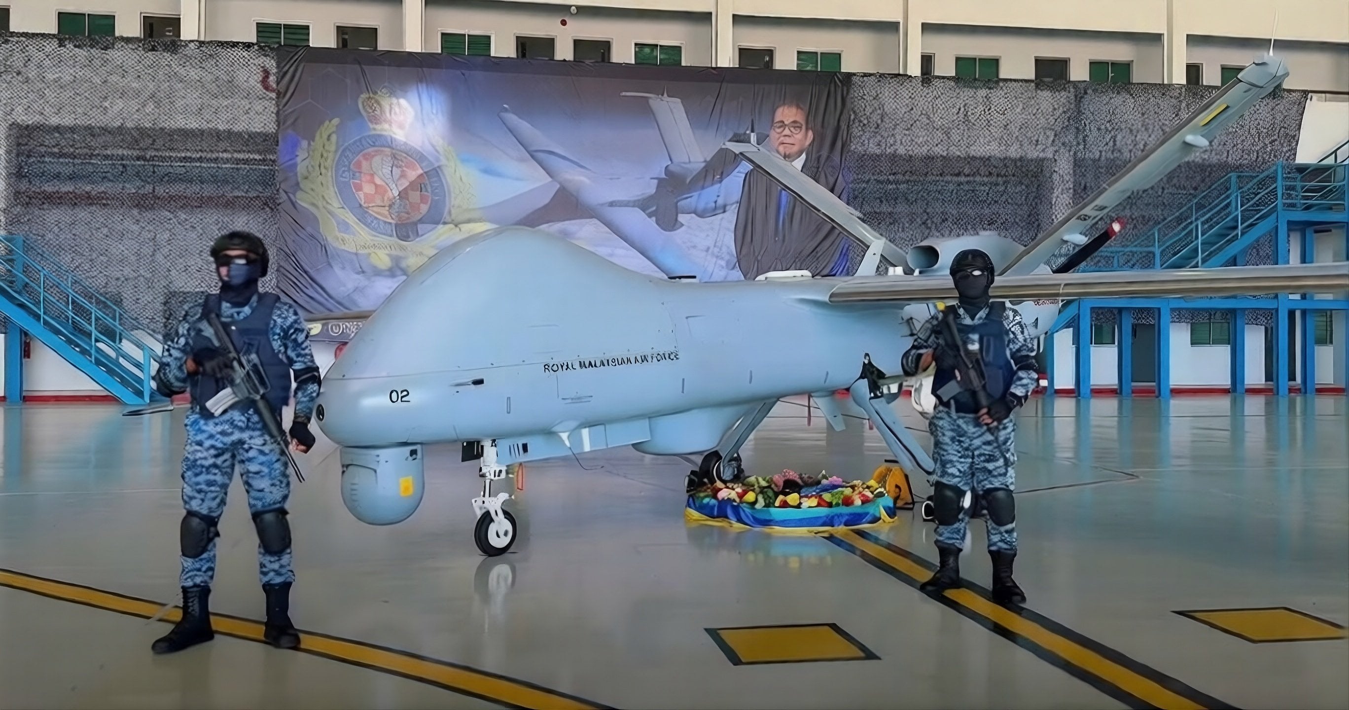A still from a video shared by Defence Minister Mohamed Khaled Nordin showing one of Malaysia’s newly acquired Turkish-built Anka drones. Photo: Facebook/MohamedKhaledNordin