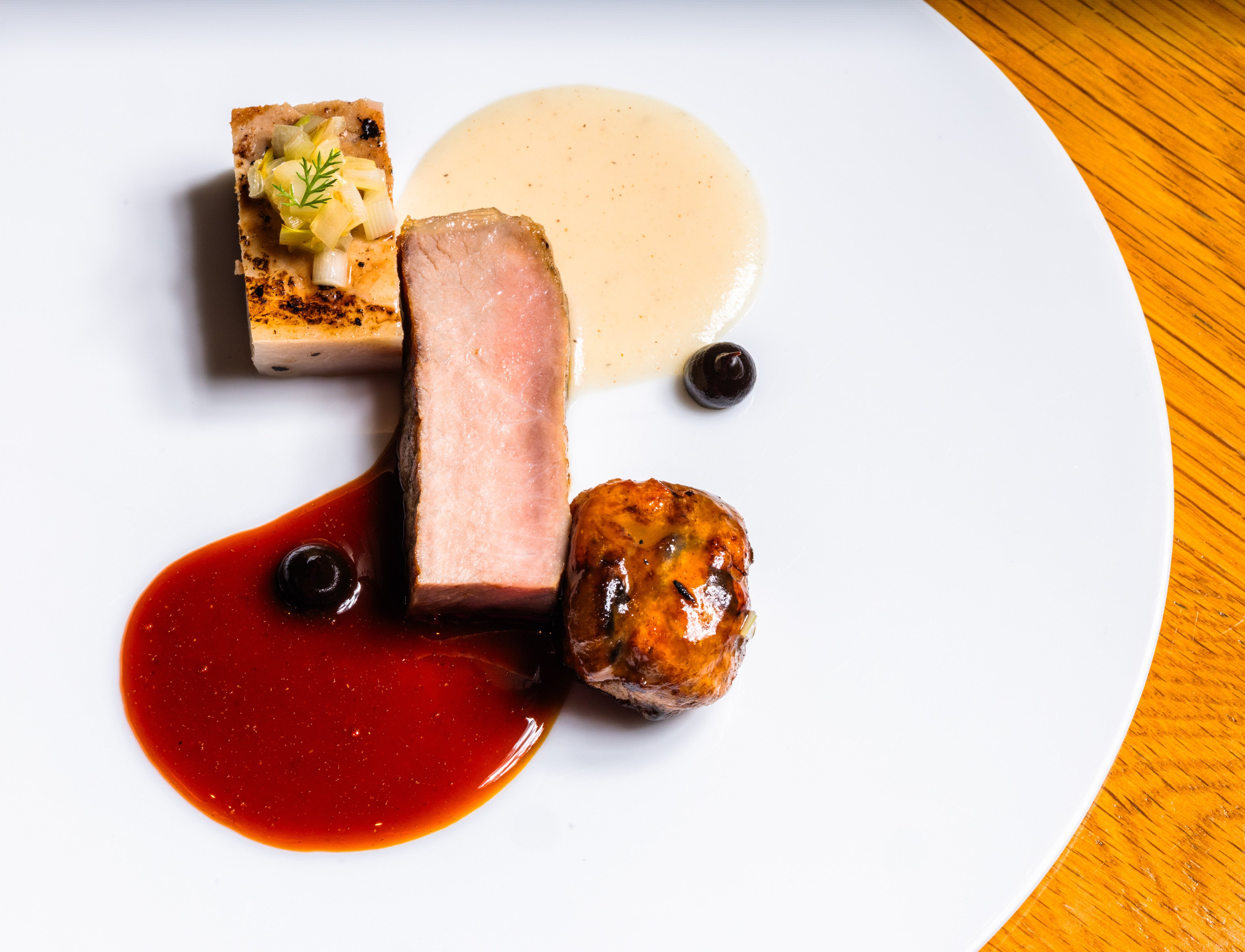 Whey imagines the Singaporean classic bah kut teh with its Iberico pork three-ways. Photo: Jocelyn Tam