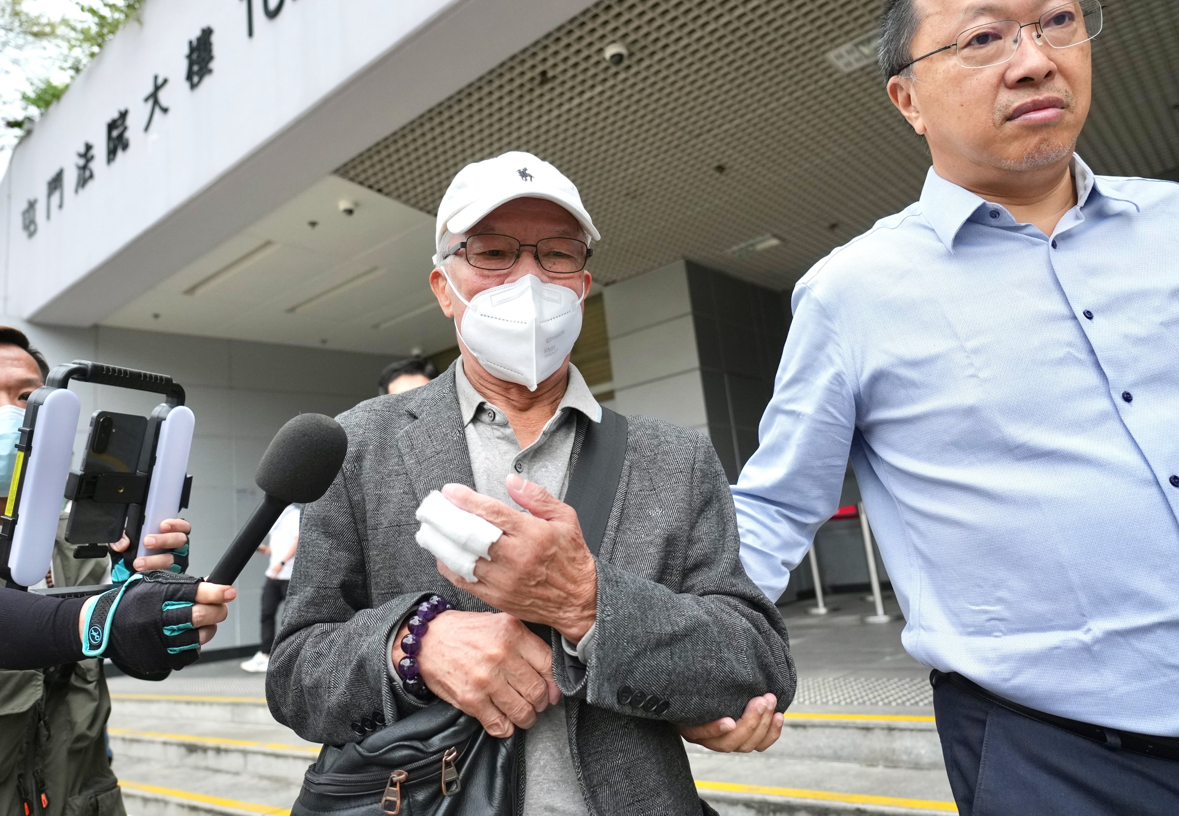 Ho Huen leaves Tuen Mun Court in October last year. Photo: Karma Lo
