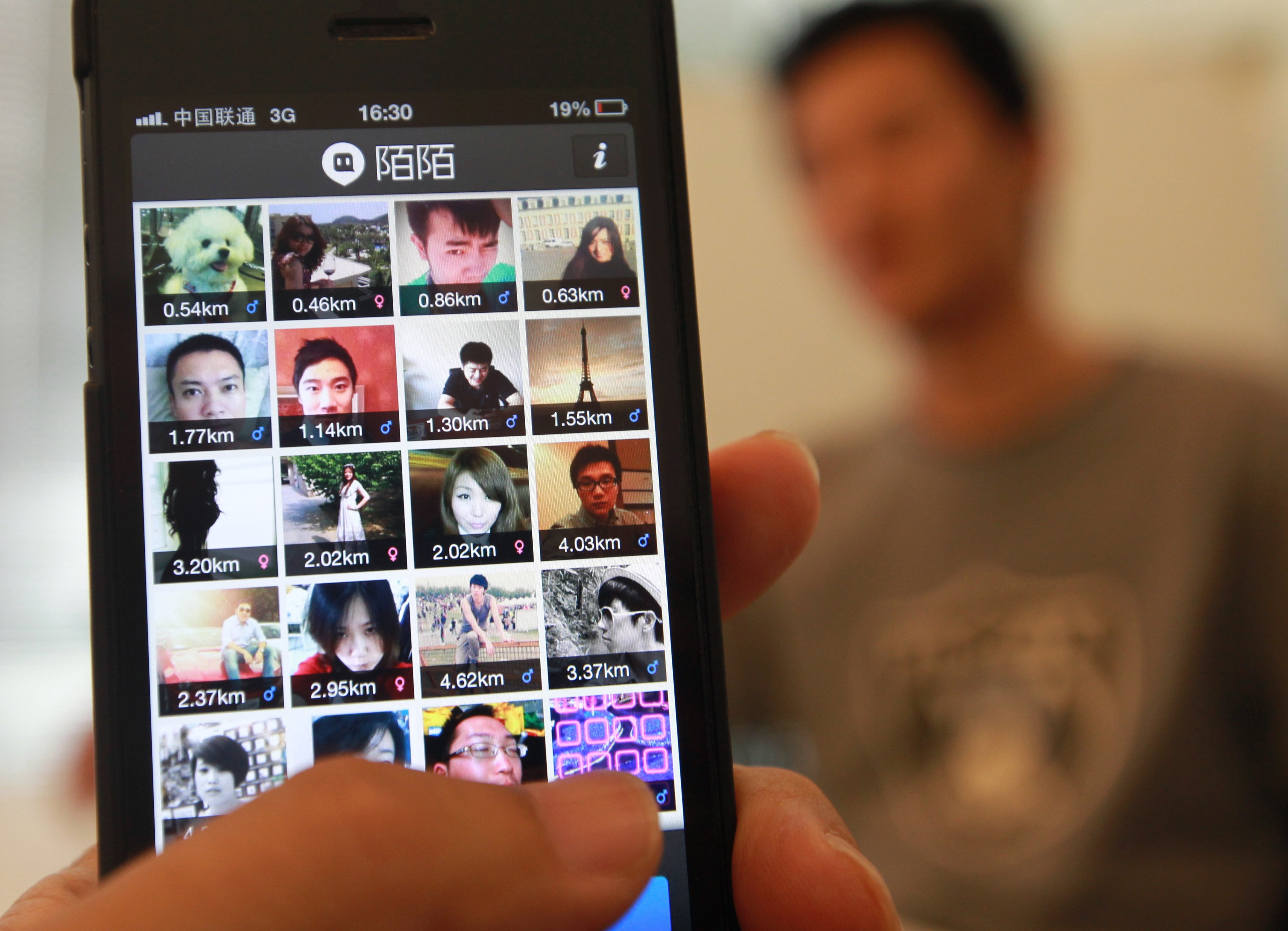 A mobile screen shows the Momo dating app, operated by Hello Group, which was required to pay hundreds of millions of yuan in back taxes this year. Photo: Simon Song