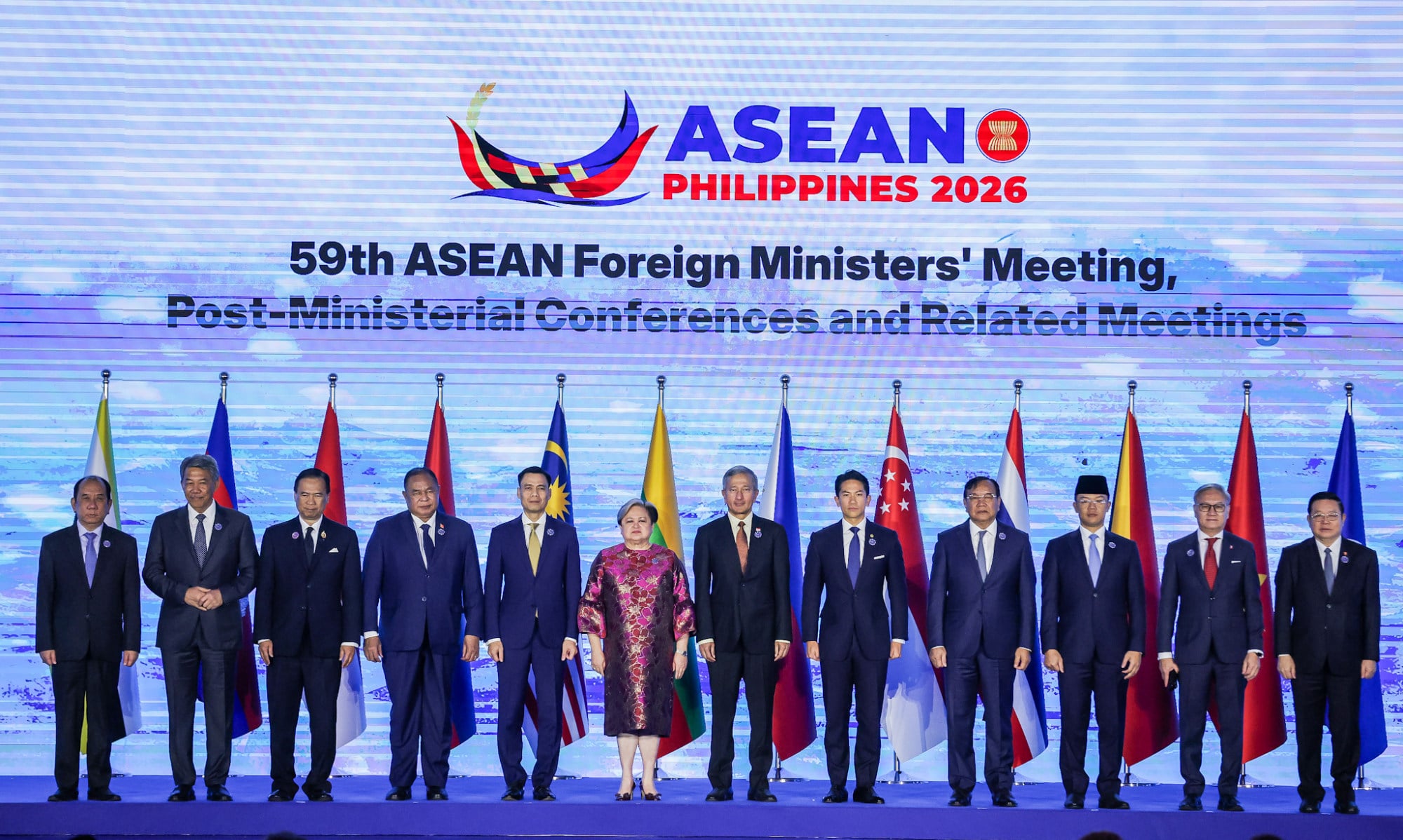 Participants attend the opening of the 59th Asean Foreign Ministers’ Meeting in Manila. Photo: Xinhua