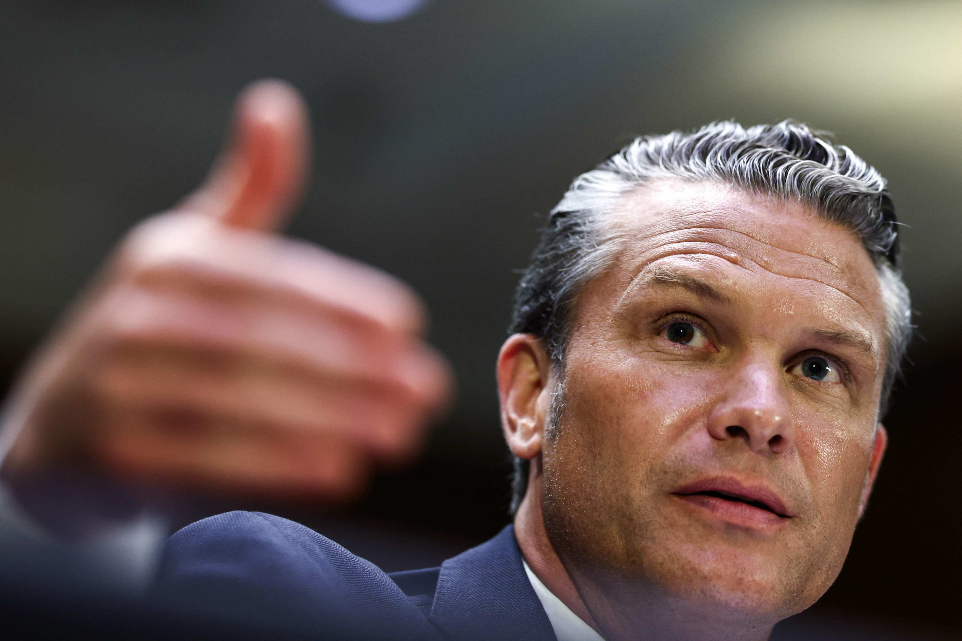 US Secretary of Defence Pete Hegseth testifies during a Senate Appropriations Committee hearing on Capitol Hill on Tuesday. Photo: AFP