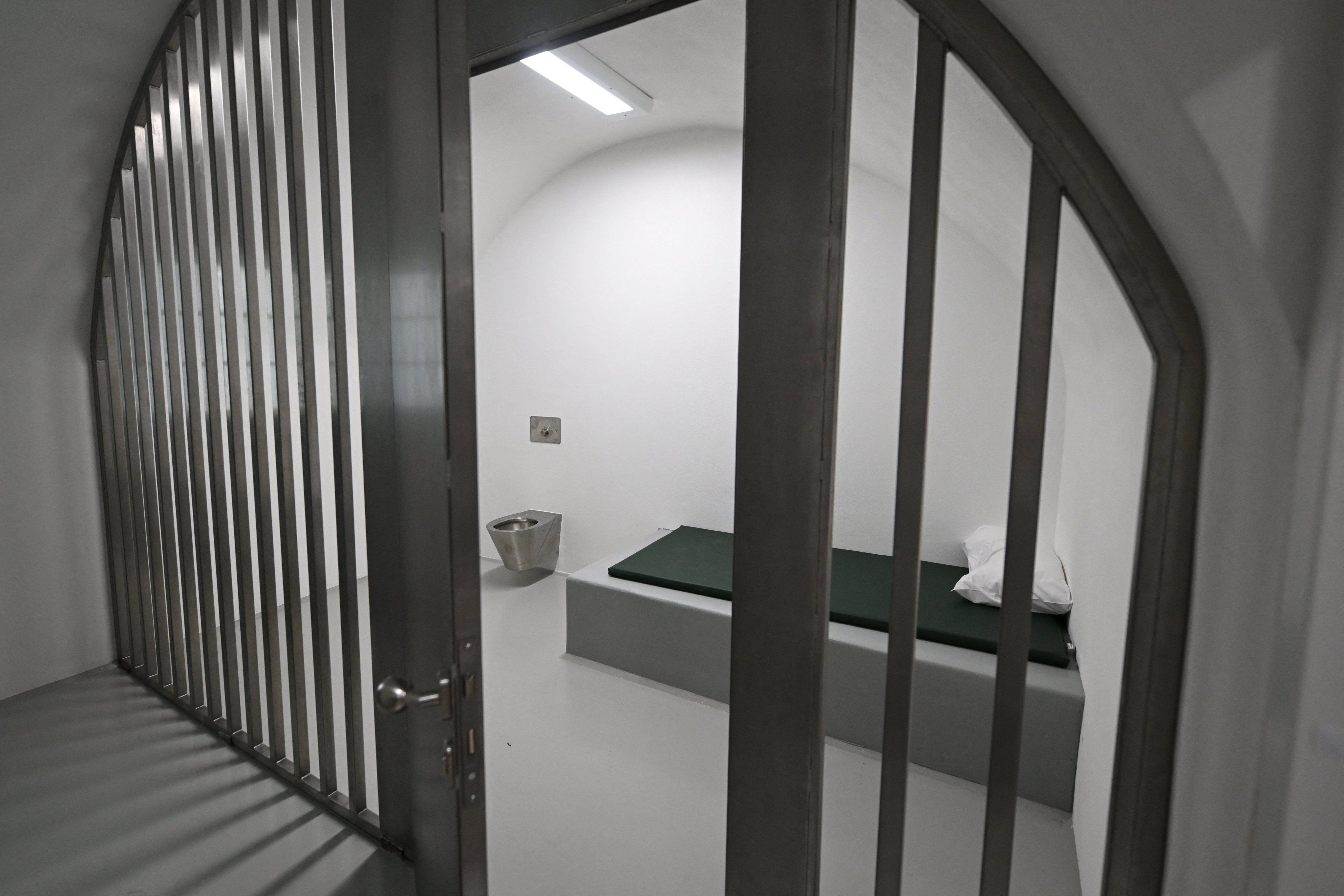 A jail cell in the building. Photo: Reuters