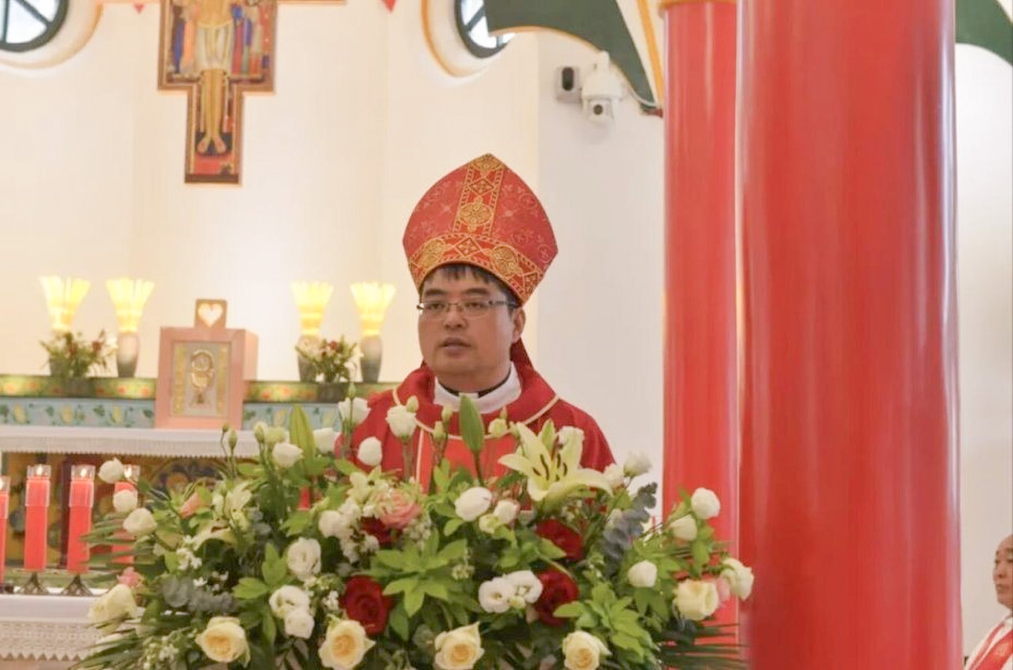Joseph Chang Yanfeng, 42, was ordained bishop of the Catholic diocese of Chifeng in China’s northern Inner Mongolia autonomous region on Wednesday. Photo: Handout