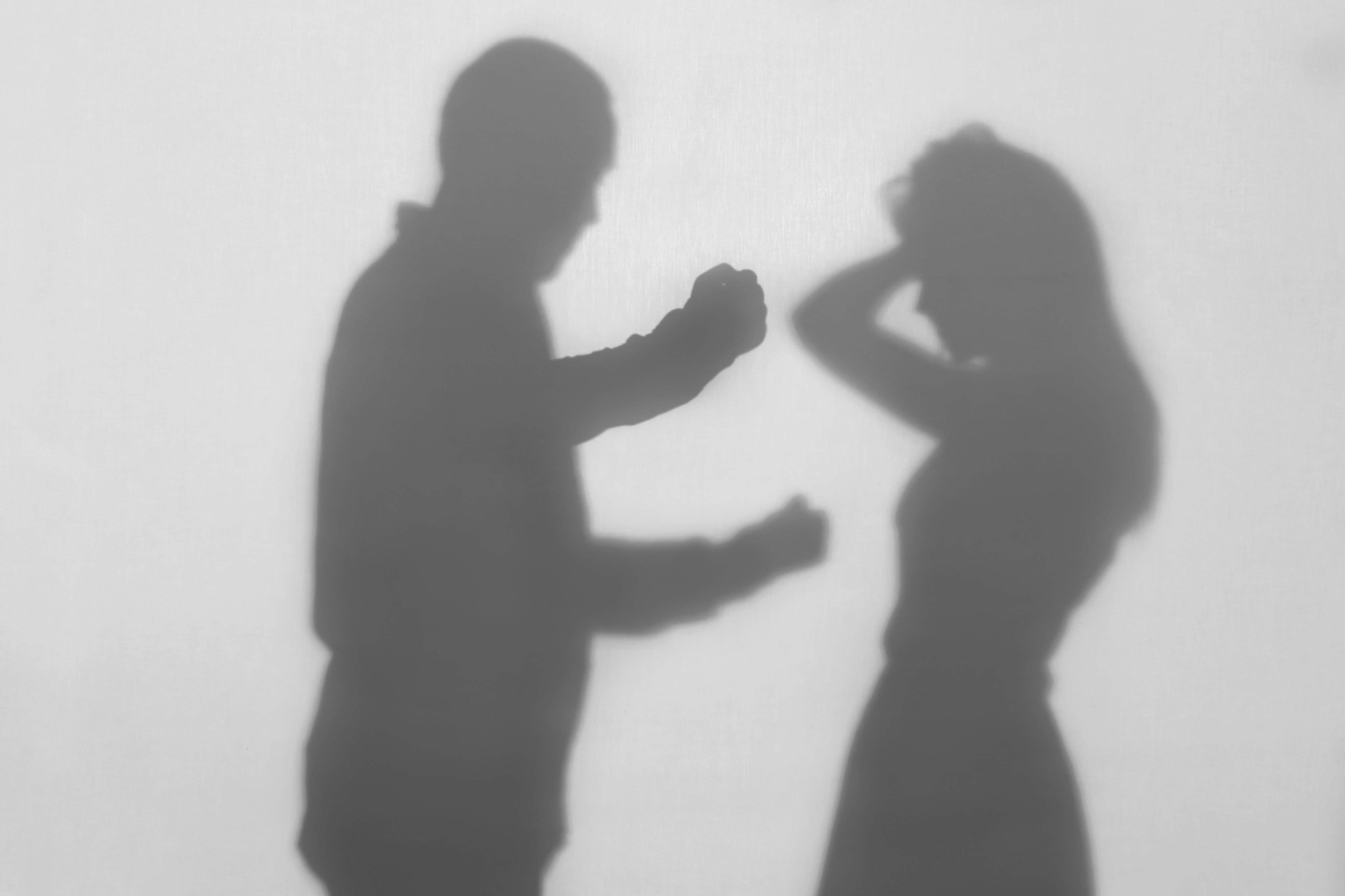 A depiction of a man hurting his wife. Photo: Shutterstock