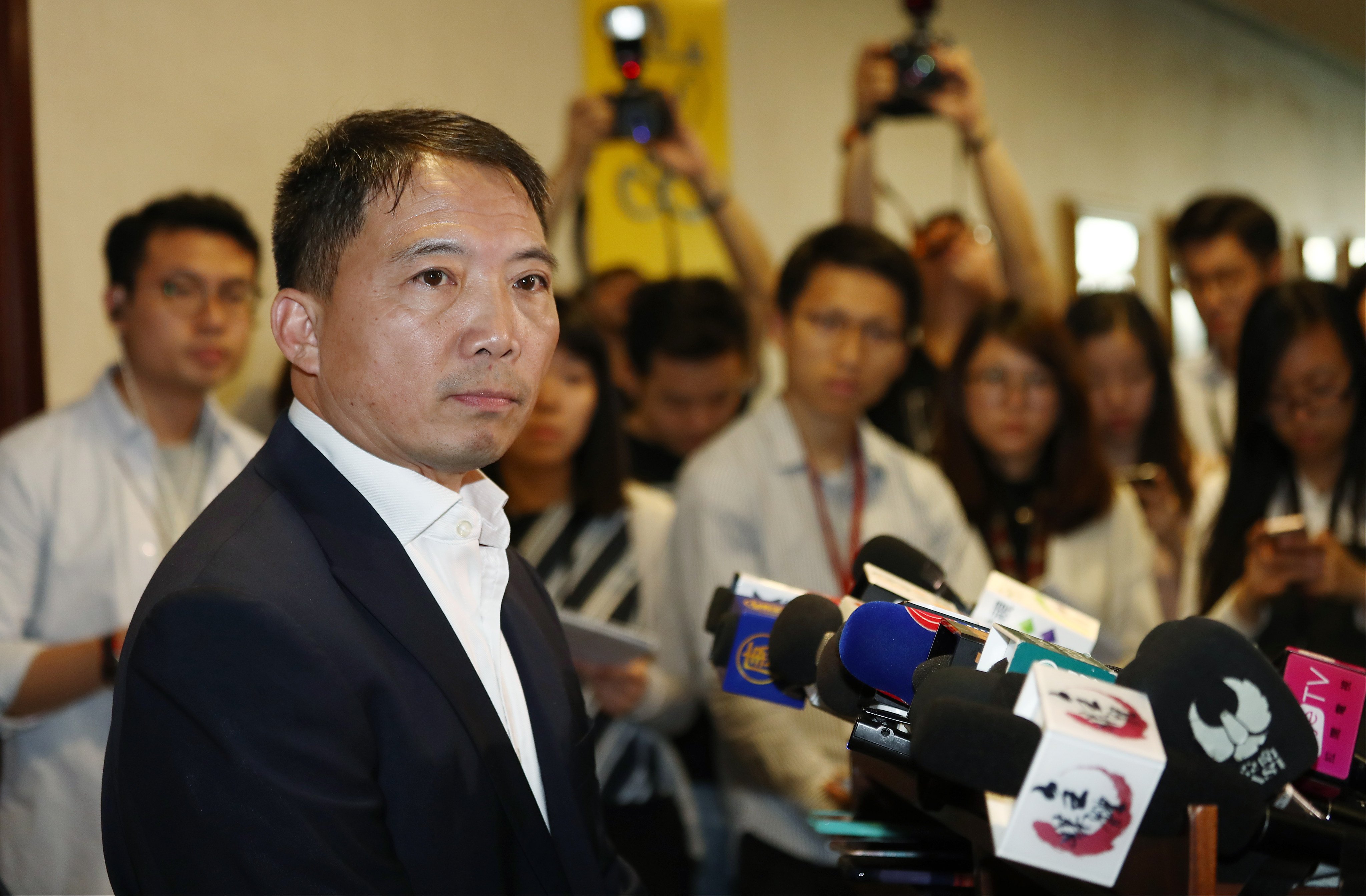 Wu Chi-wai was among 45 former politicians and activists convicted of conspiracy to subvert state power under the national security law over their roles in a 2020 unofficial primary election. Photo: Nora Tam