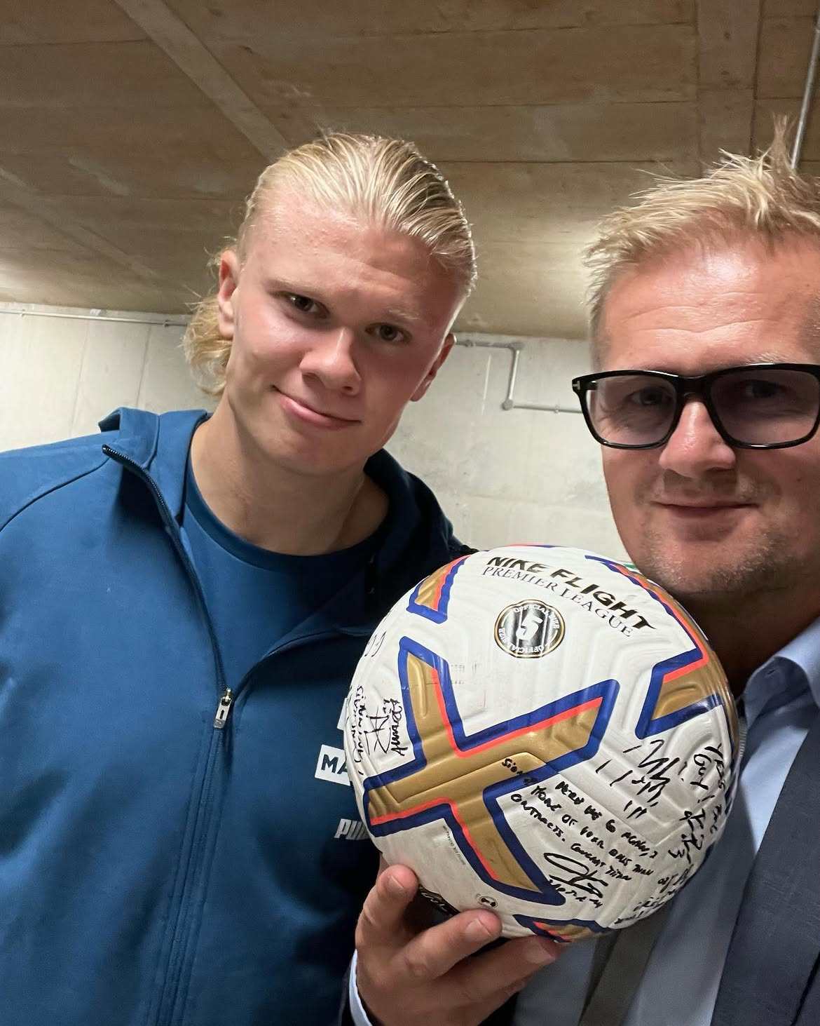Erland Haaland’s dad, Alfie Haaland, also played for Manchester City. Photo: @alfiehaaland/Instagram
