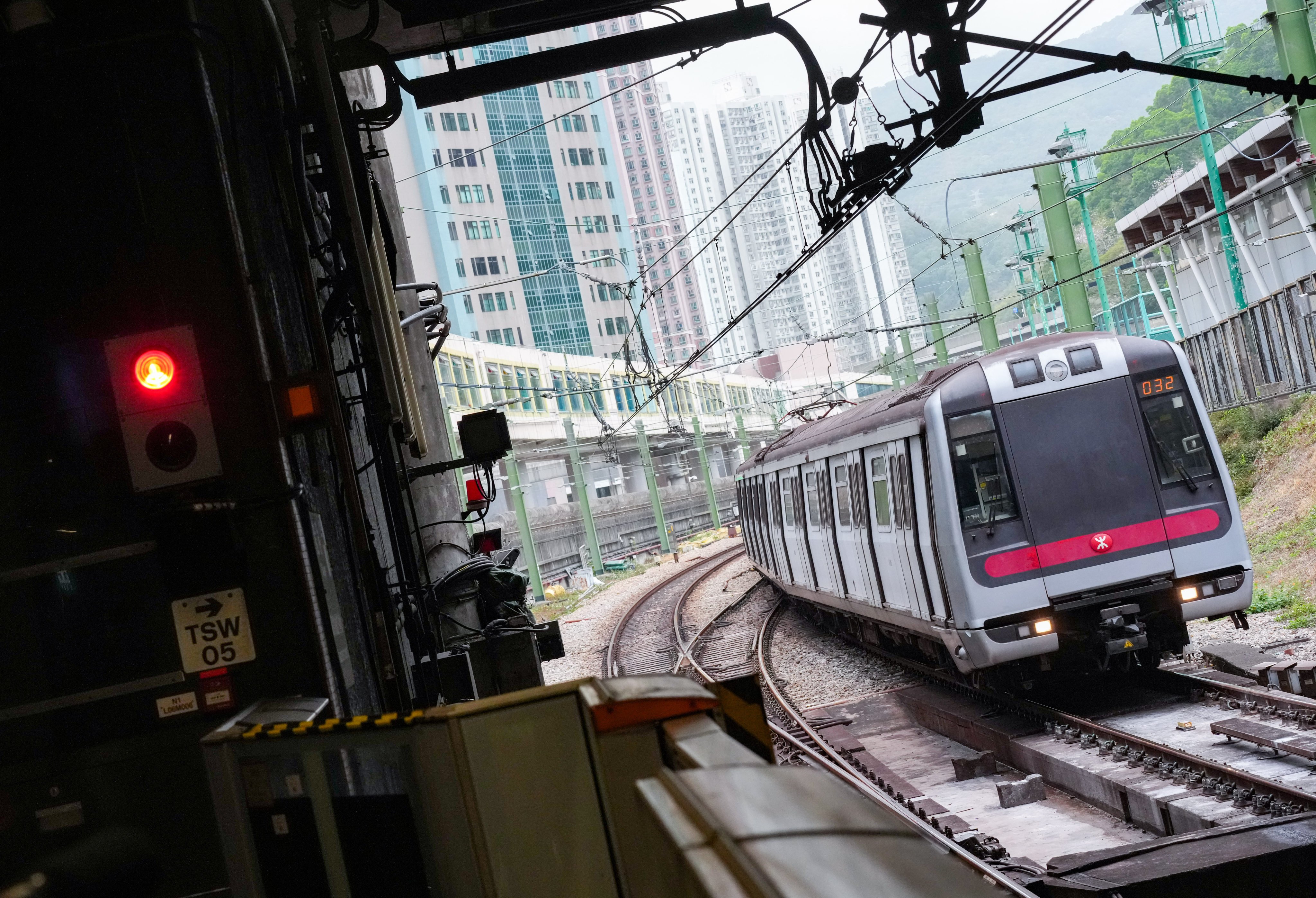 the MTR Corporation said services on the Tsuen Wan line had to be adjusted after a monkey entered the track area. Photo: Jelly Tse