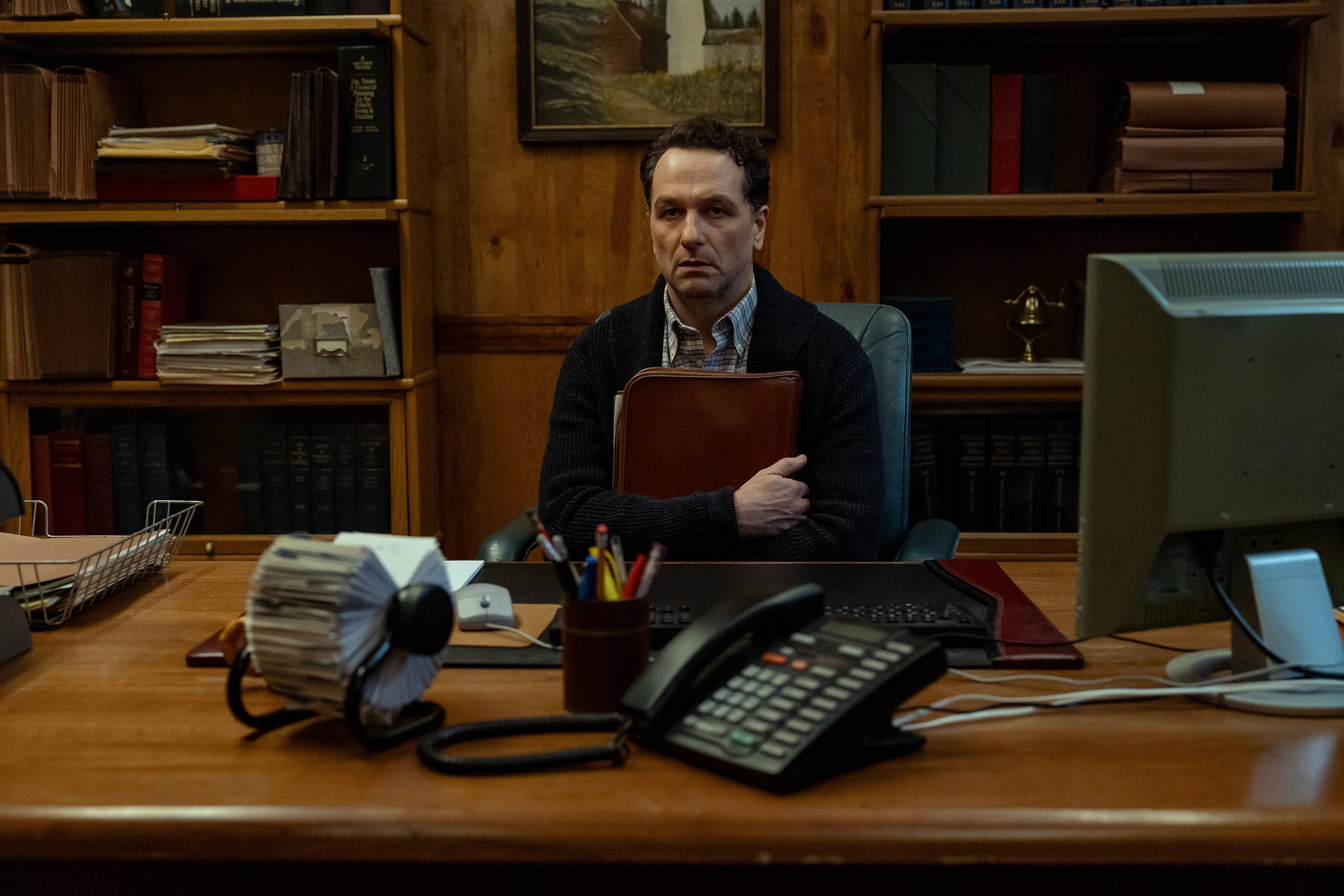 Matthew Rhys in Apple TV’s Widow’s Bay. Photo: Apple TV/TNS