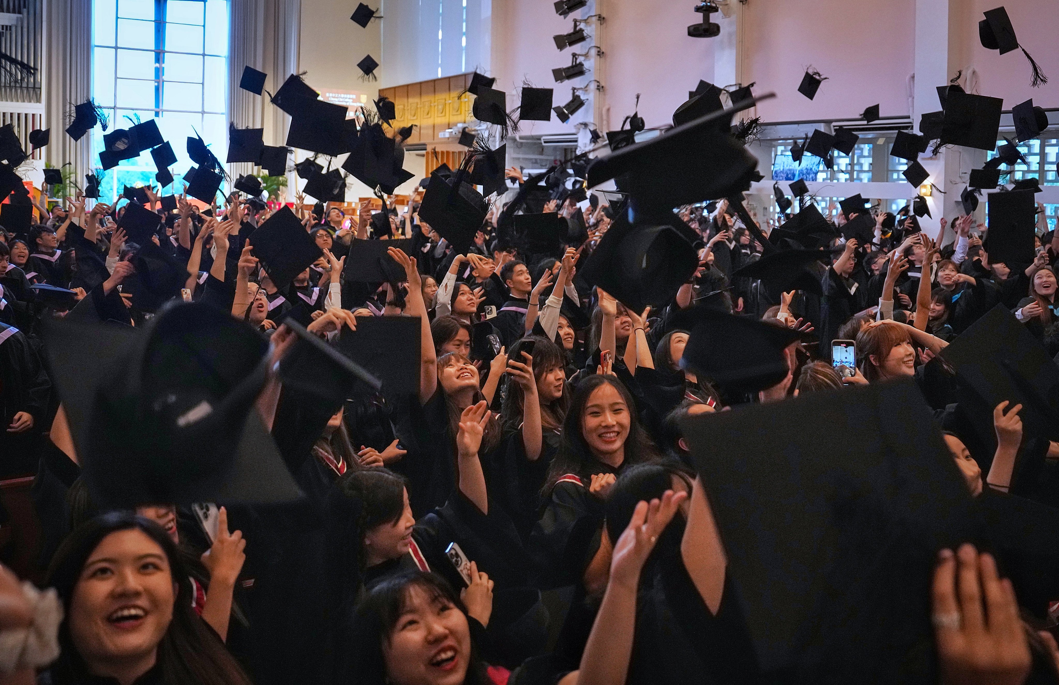 A graduation ceremony at the Chinese University of Hong Kong’s Chung Chi College Chapel in 2023. Photo: Elson Li