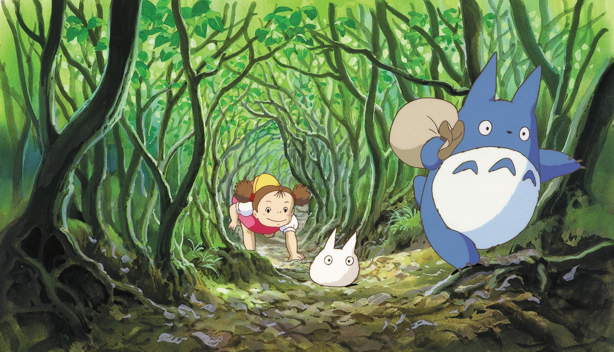A scene from the 1988 film My Neighbour Totoro. Studio Ghibli films like Totoro and Spirited Away continue to captivate audiences even today. In the US, the annual Ghibli Fest has been running since 2017. Photo: GKids via AP