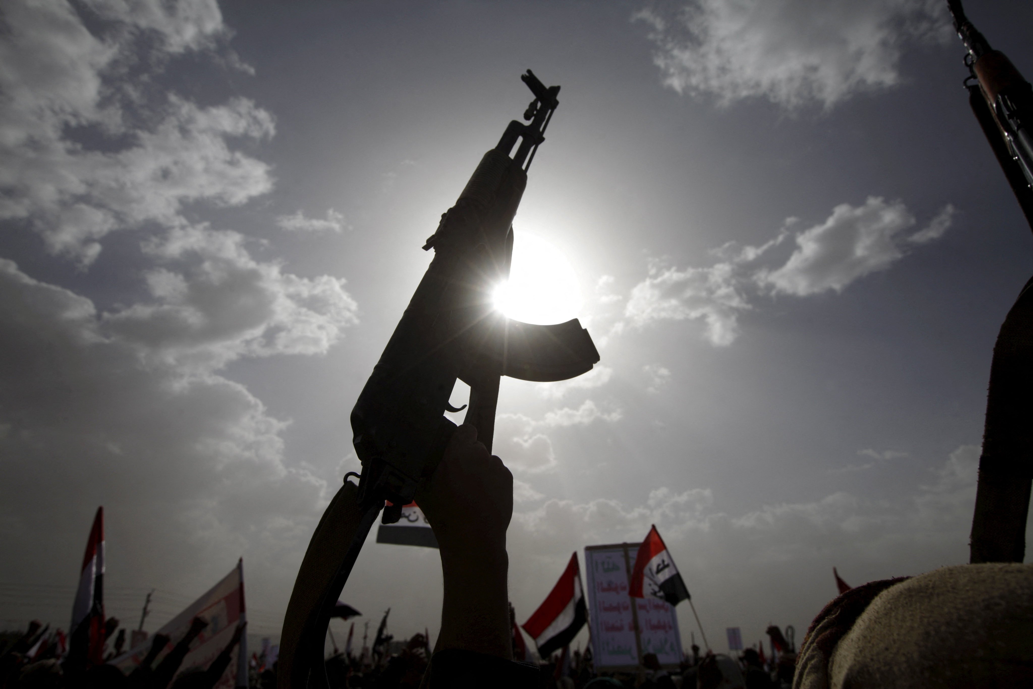 Houthis and their supporters attend an anti-Saudi rally in Yemen’s capital Sanaa. Photo: Reuters