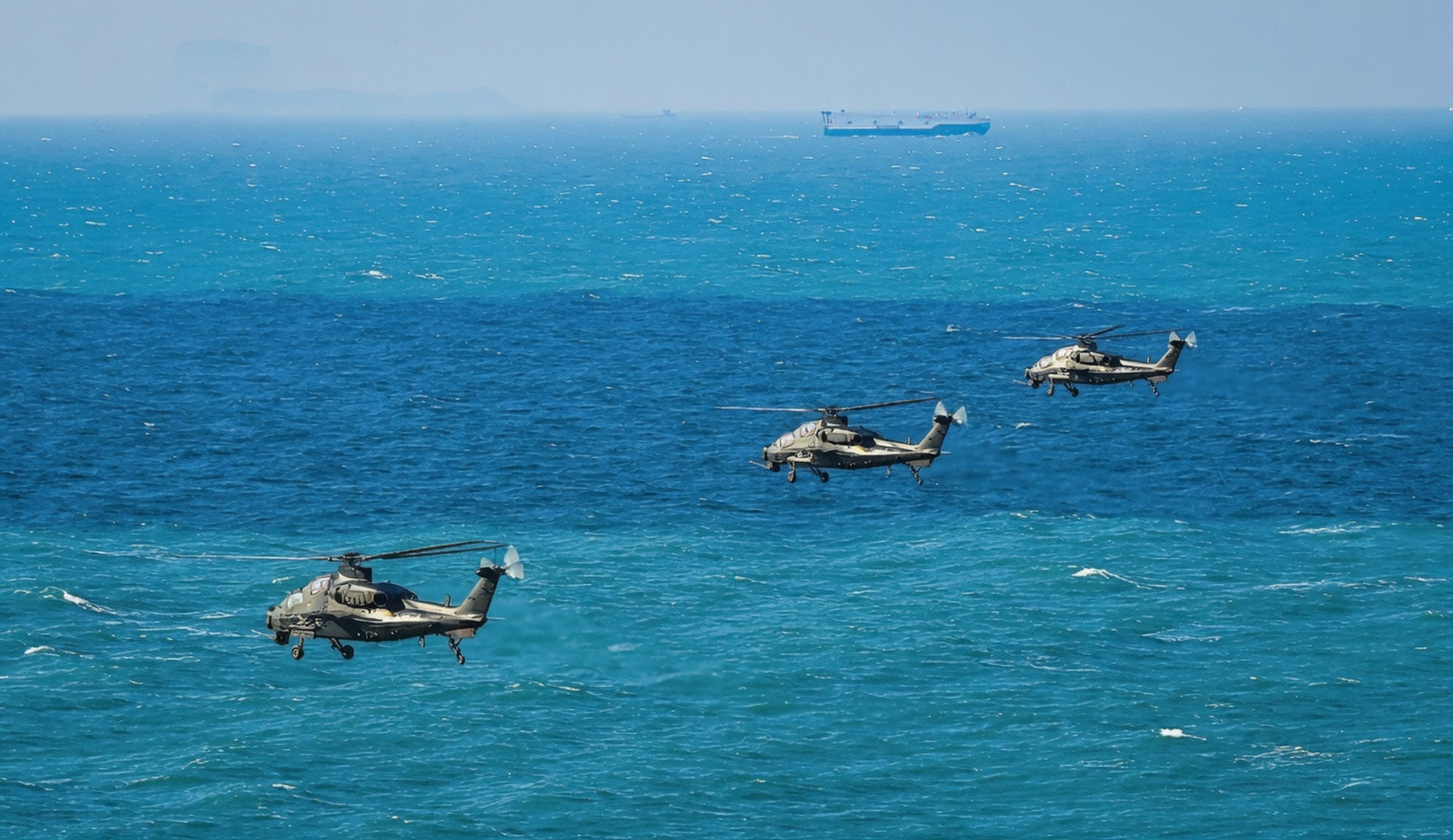 Military analysts say the PLA helicopter’s flight may signal a new operational pattern in the Taiwan Strait. Photo: Handout
