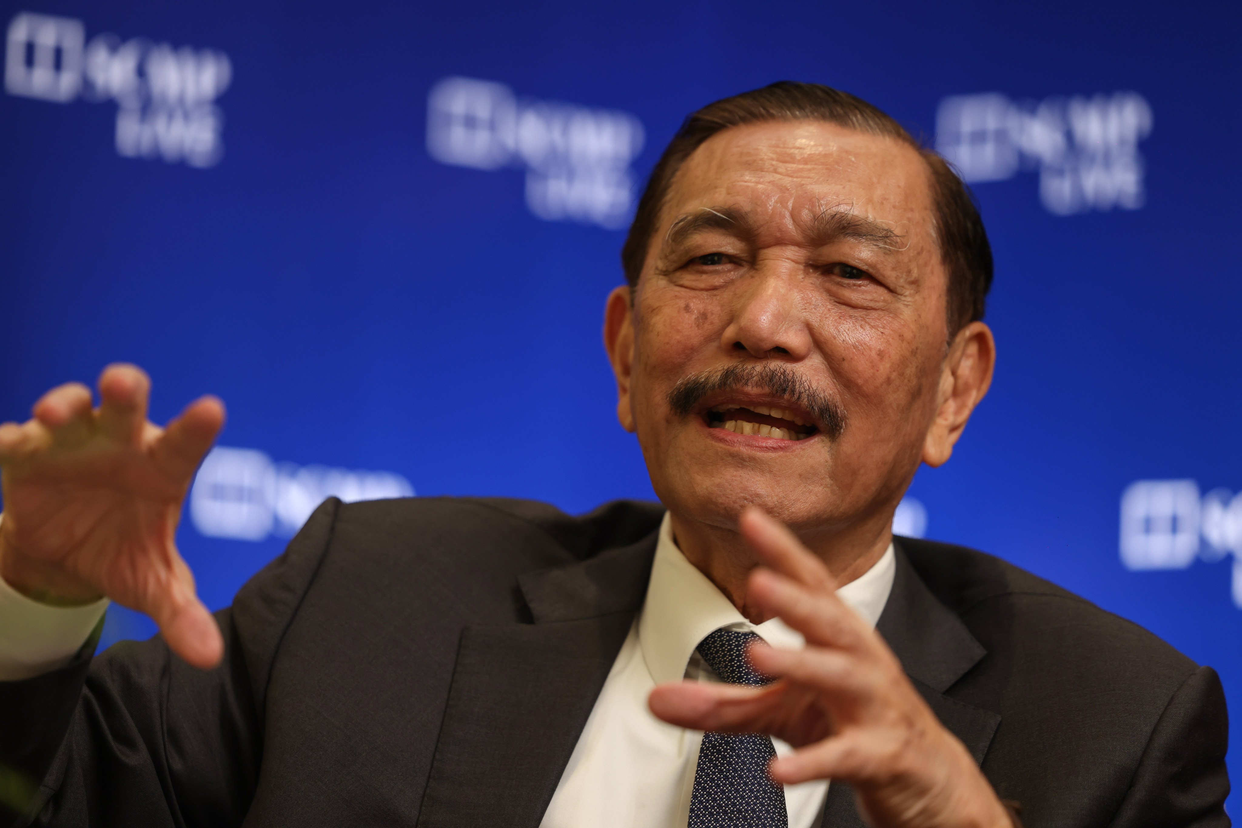 Luhut Pandjaitan, chairman of Indonesia’s National Economic Council, at the Nusa Dua Forum in Bali. Photo: Nora Tam