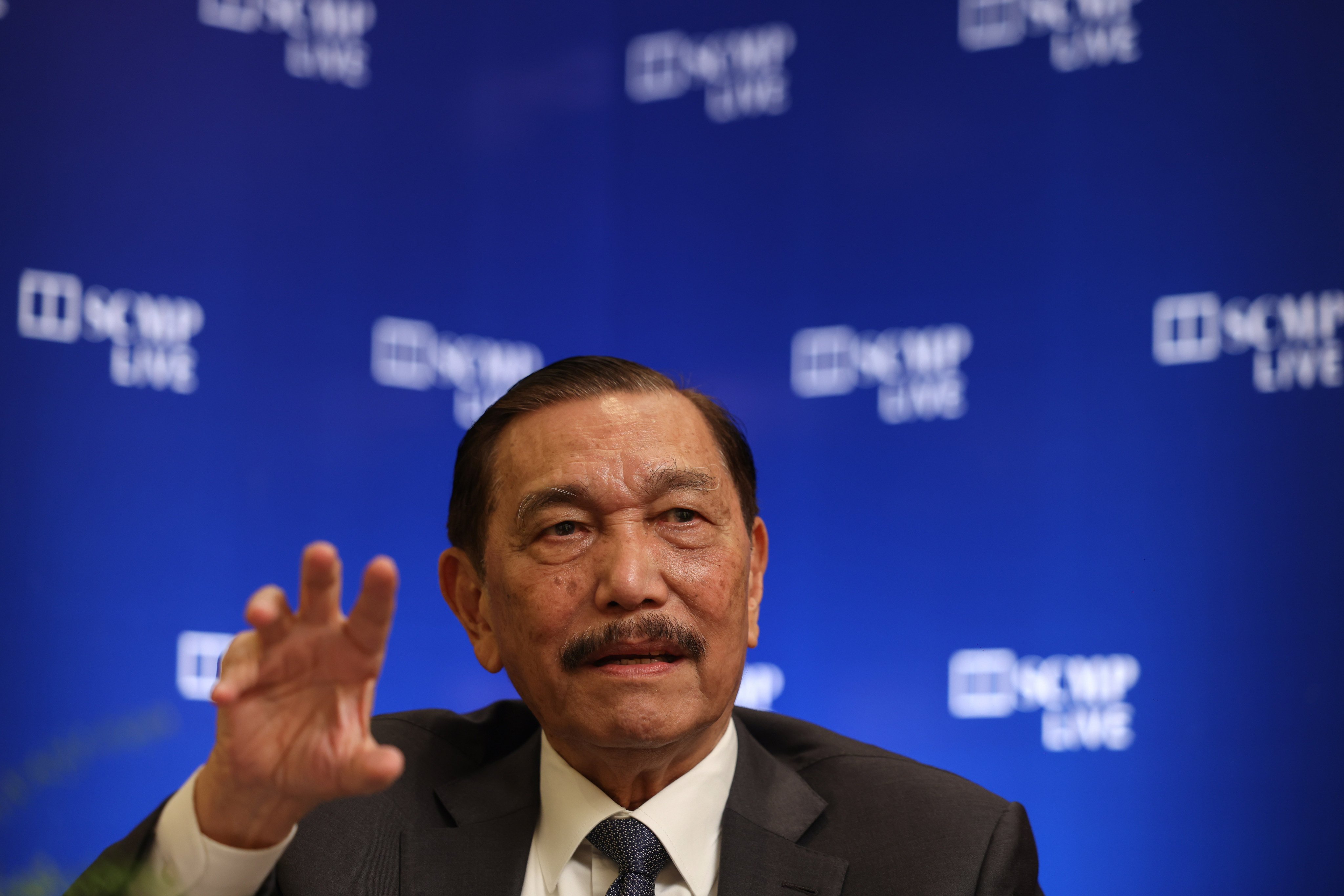 Luhut Pandjaitan, chairman of Indonesia’s National Economic Council, at the Nusa Dua Forum in Bali. Photo: Nora Tam