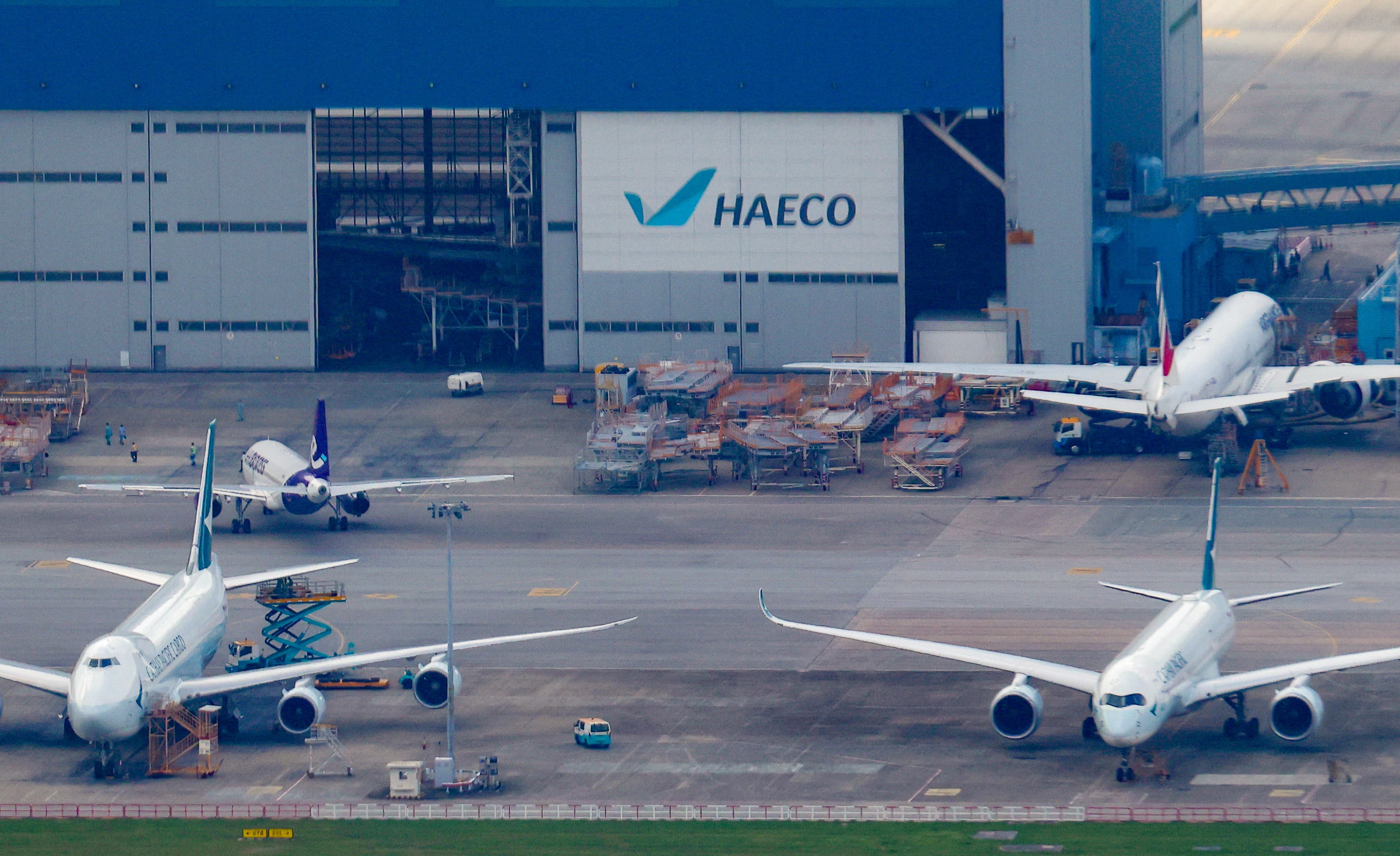 One of Haeco's hangars at Hong Kong International Airport in Chek Lap Kok. Photo: Jelly Tse