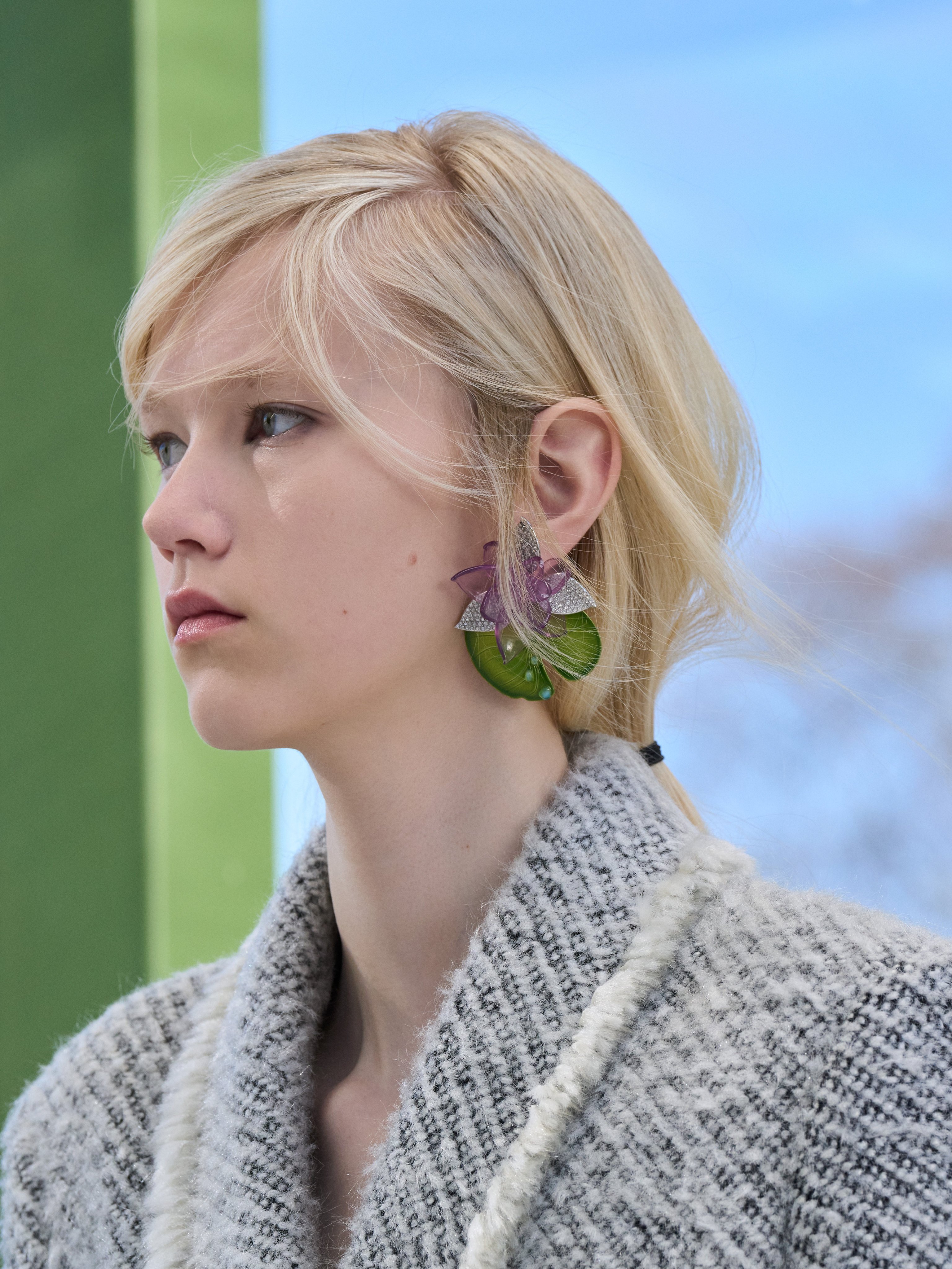 Florals continue to reign supreme in jewellery design, as seen in this earring from the Dior fall/winter 2026 collection. Photo: Handout