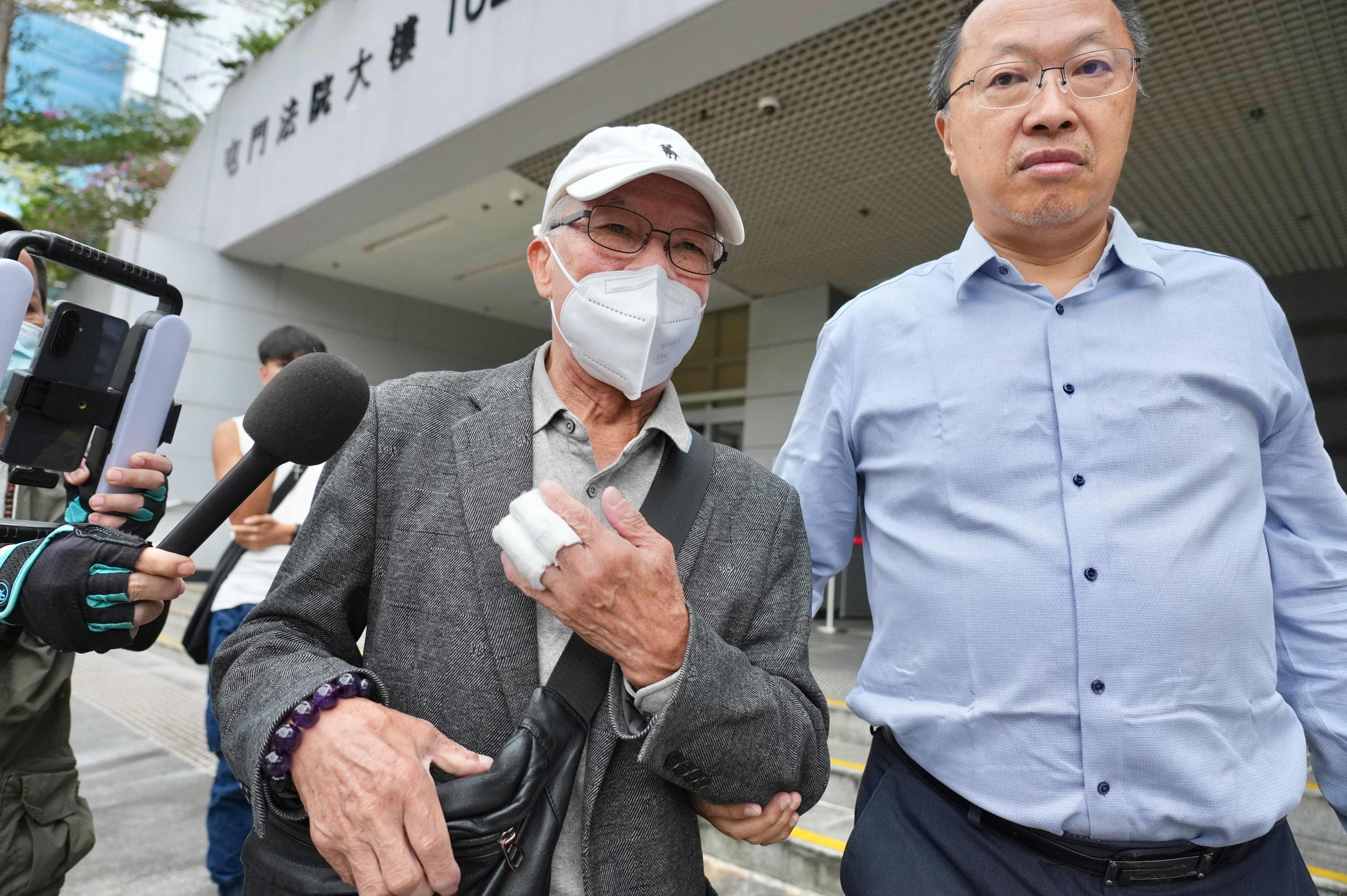 Ho Huen leaves Tuen Mun Court in October last year. Photo: Karma Lo