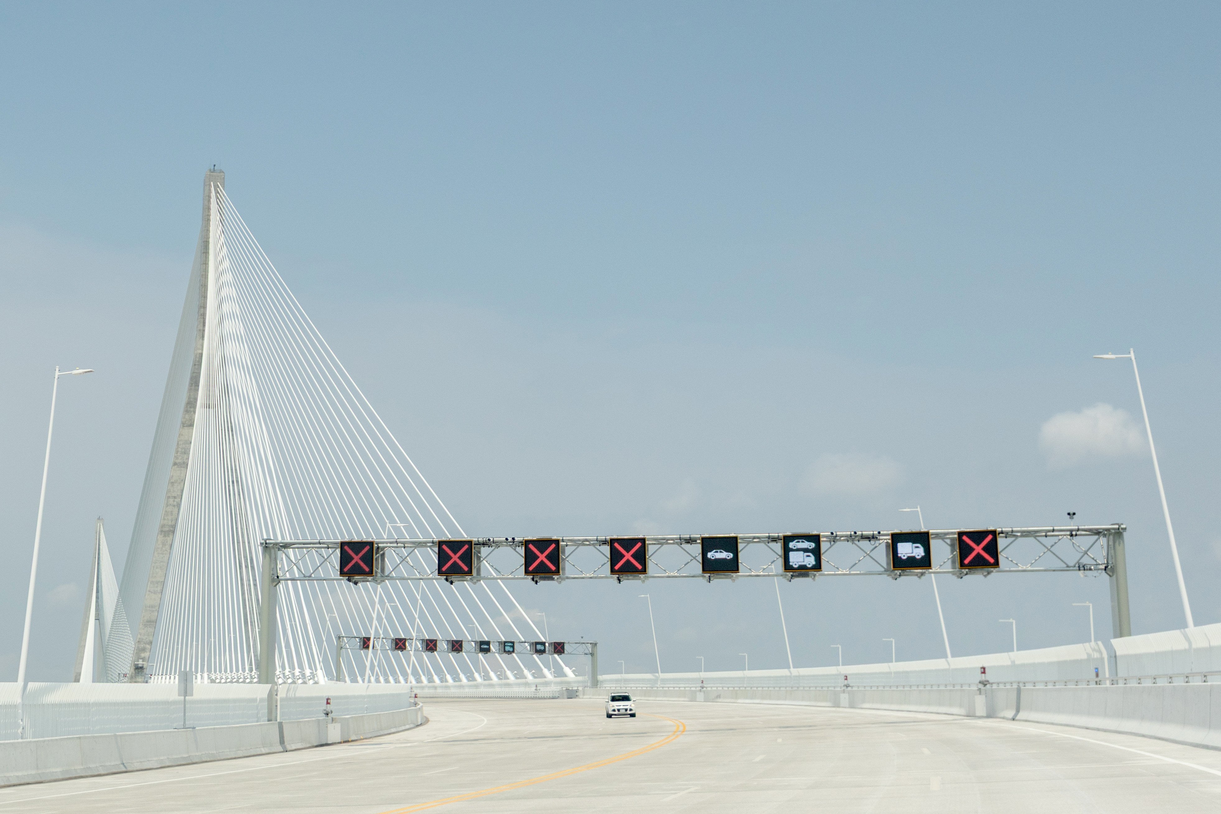 The bridge on the first day open to vehicles. Photo: The Canadian Press via AP