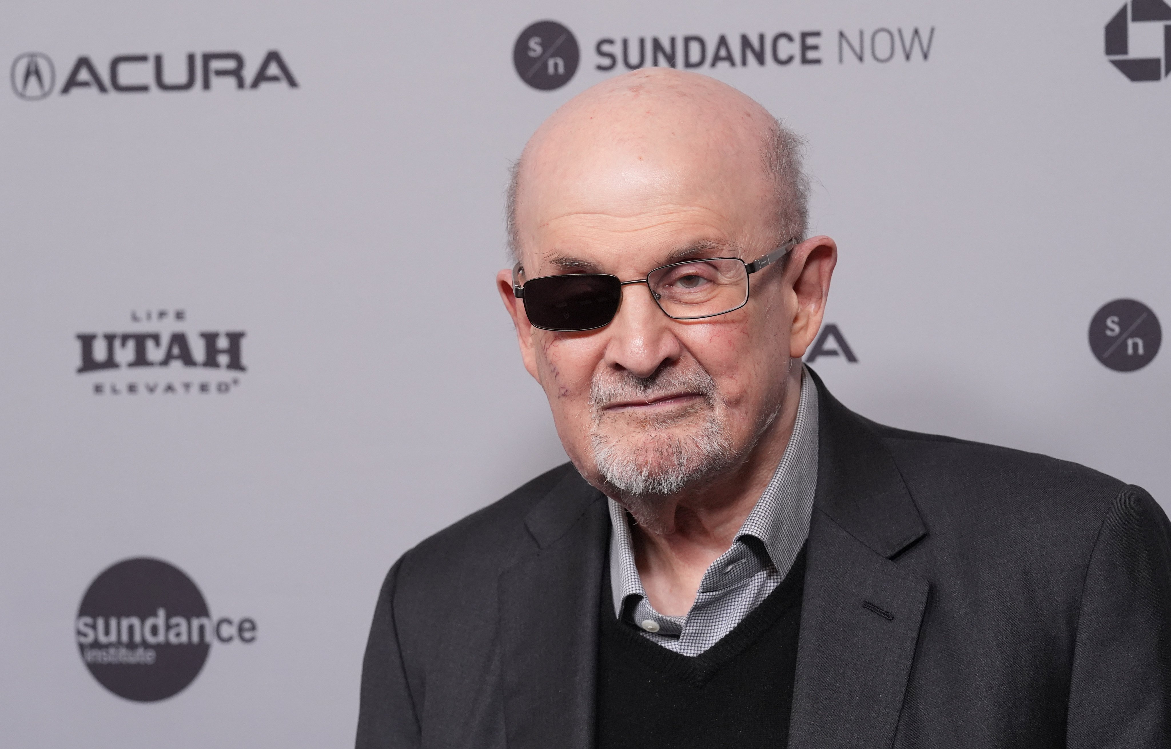 Novelist Salman Rushdie was left blind in one eye after the 2022 attack. Photo: AP