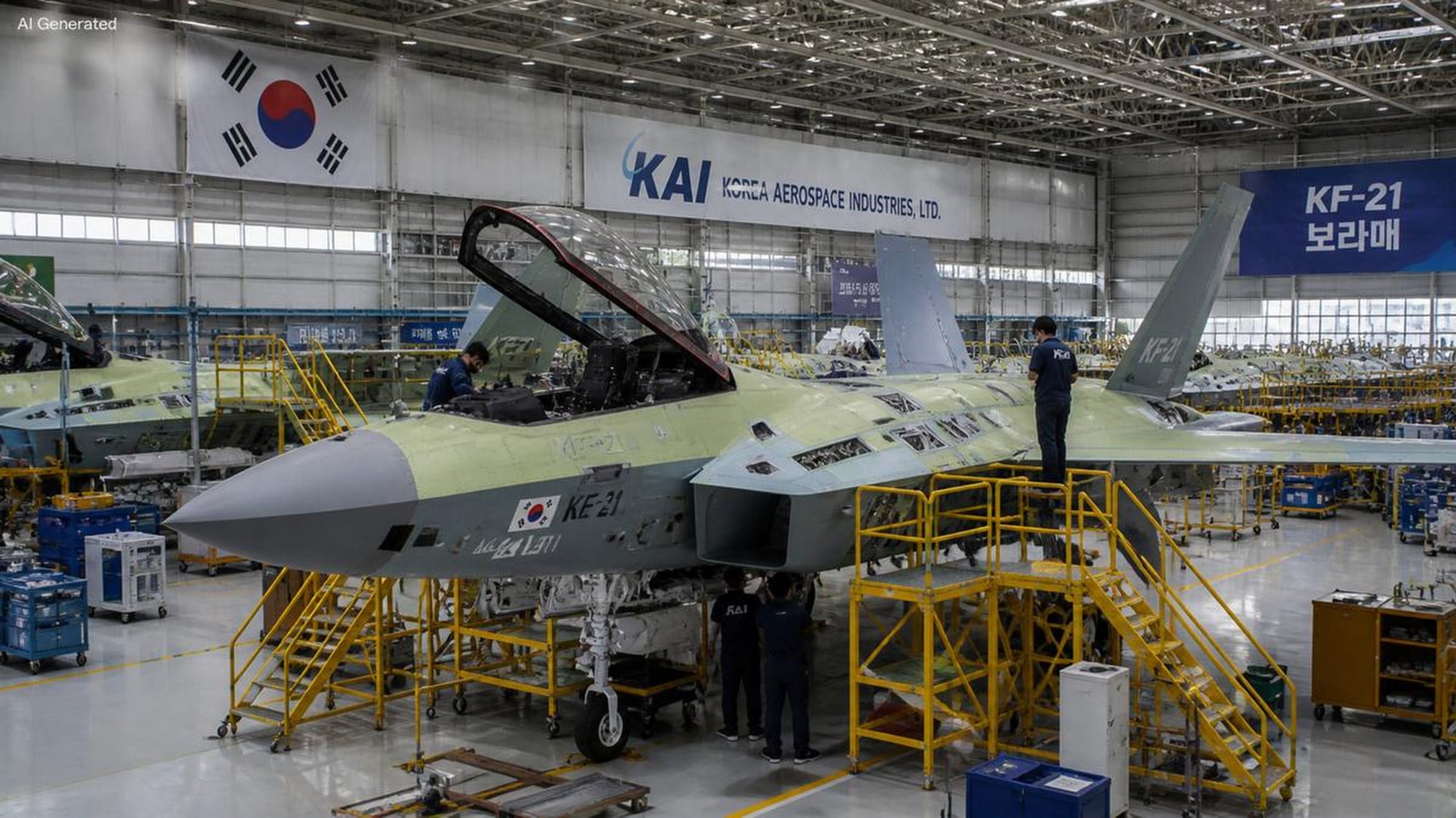 South Korea will deliver 4.5-generation KF-21 fighters to its air force this year. Photo: Handout South Korea will deliver 4.5-generation KF-21 fighters to its air force this year. Photo: Handout
