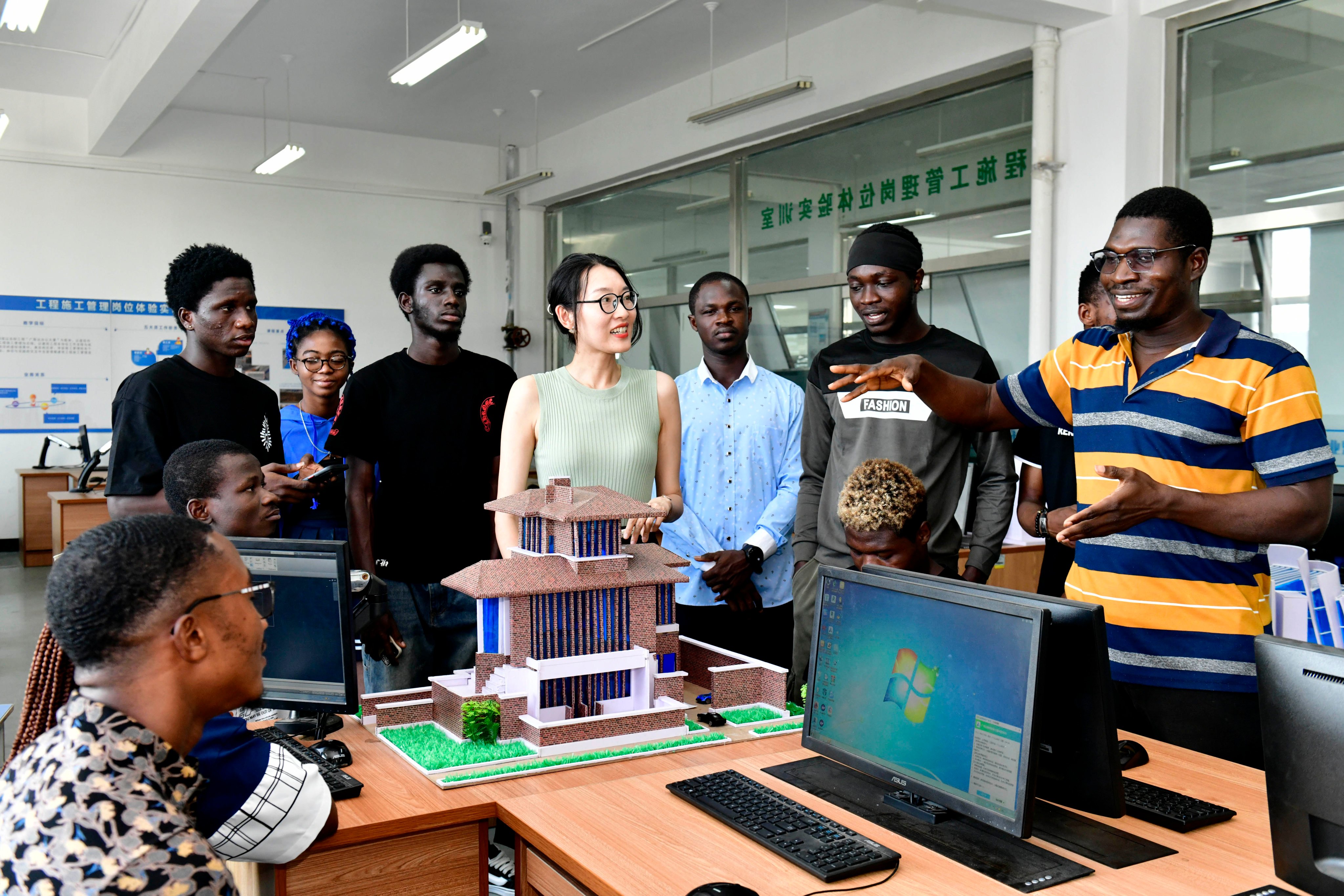 Positive perceptions about Chinese influence in Africa are on the rise, according to a survey of young people. Photo: Xinhua