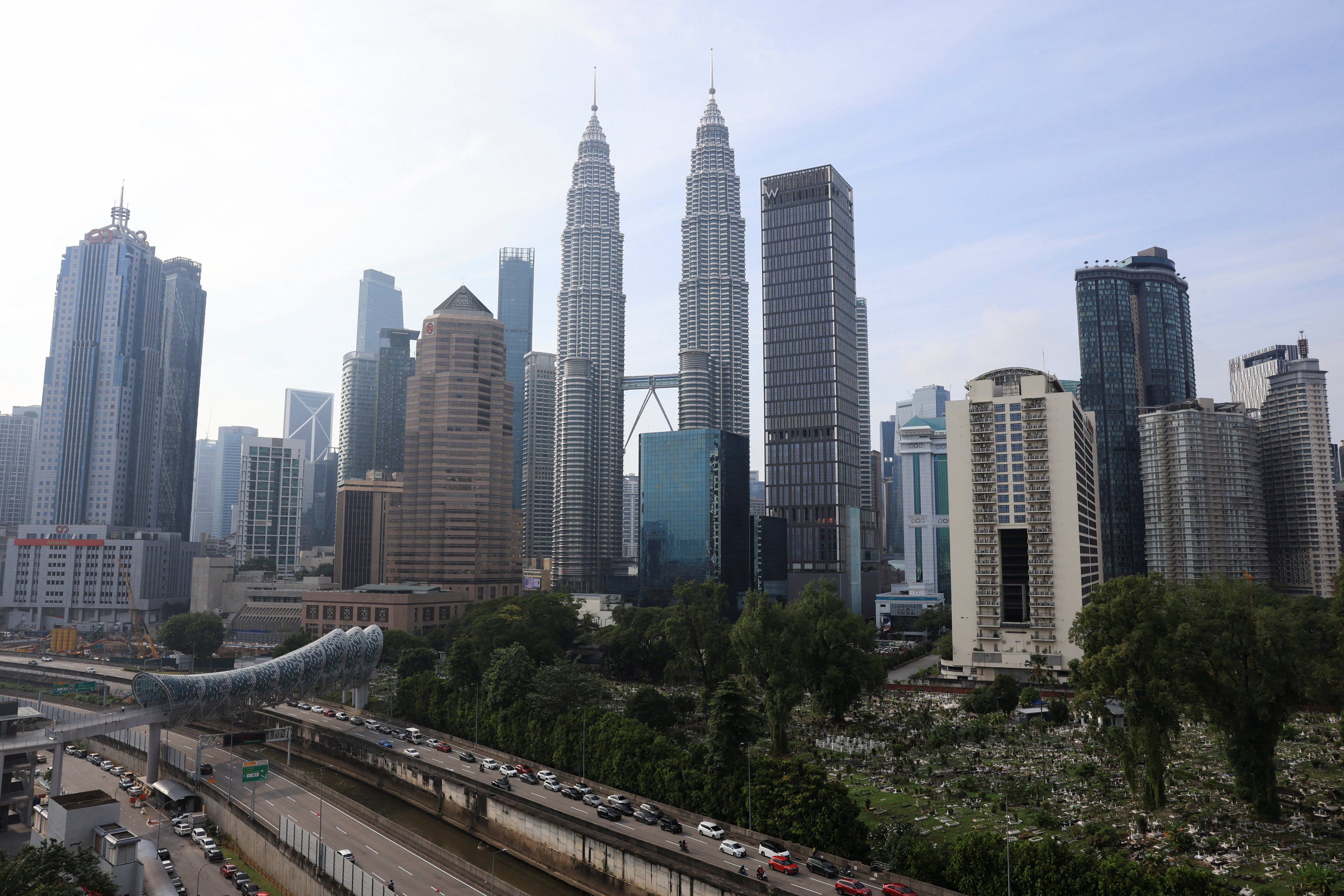 A view of Kuala Lumpur’s skyline, in Malaysia. More than 90 per cent of mainland Chinese enterprises plan to expand overseas within the next two years. Photo: Reuters
