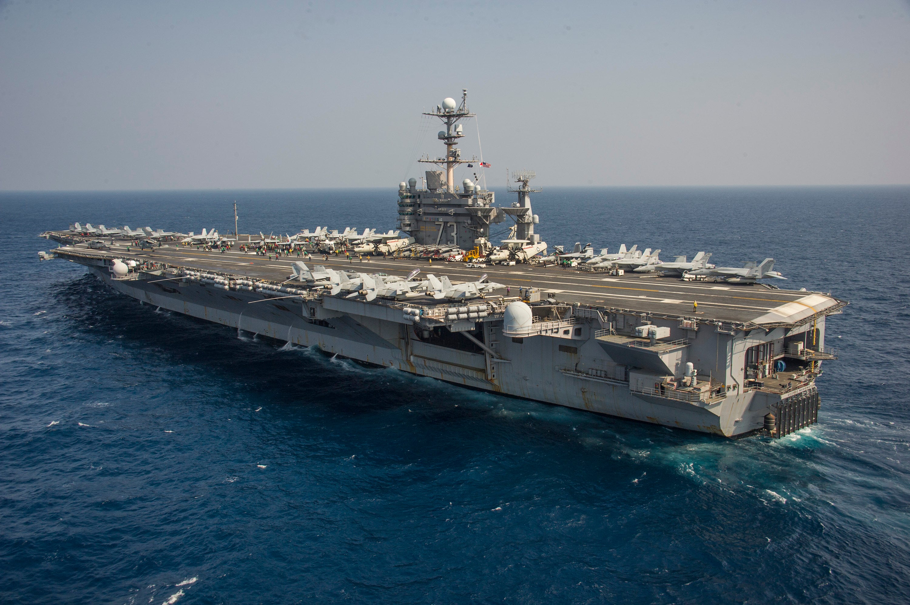 Tàu sân bay USS George Washington đang tuần tra tại khu vực châu Á - Thái Bình Dương. Ảnh: Hải quân Hoa Kỳ
