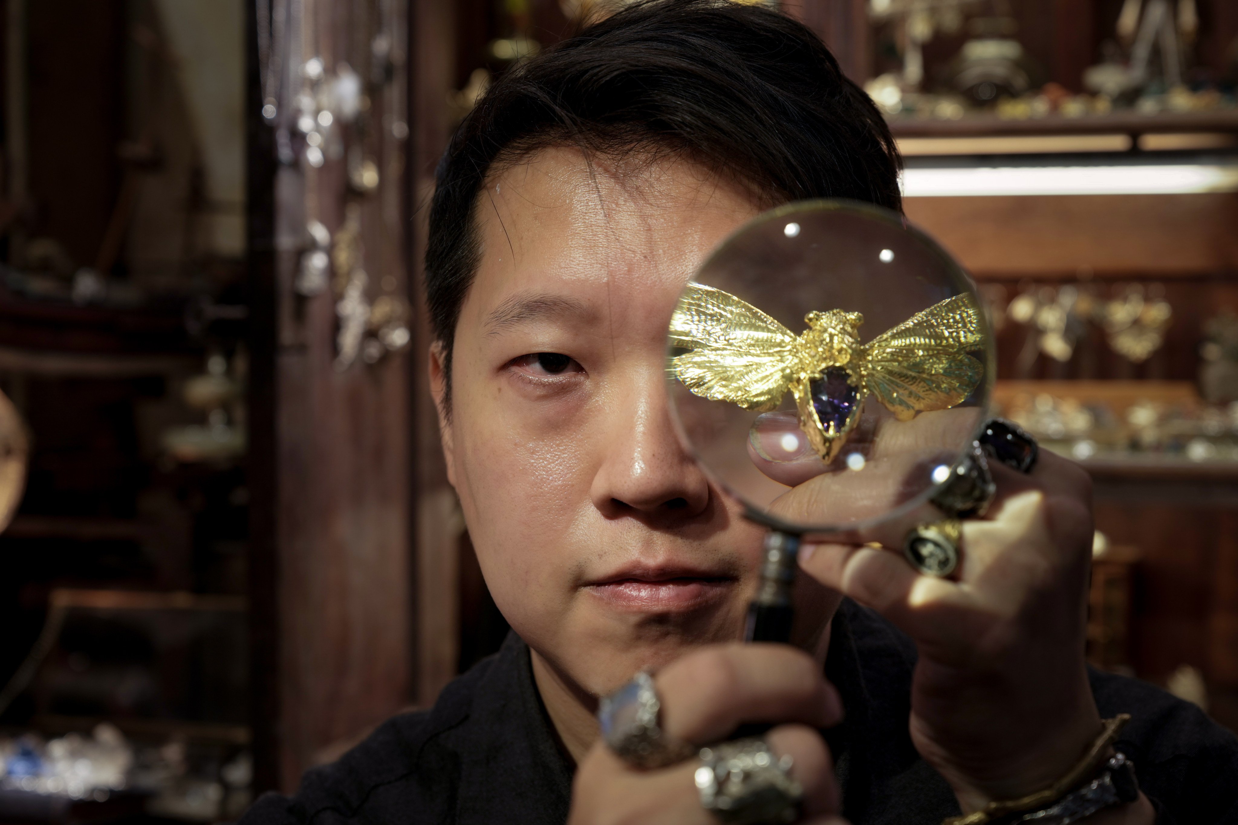Yeung Sau-lun is the founder of The Polska Traveller, an independent jewellery maker in Hong Kong that transforms flowers, found objects and memories into timeless wearable art. Photo: Dickson Lee