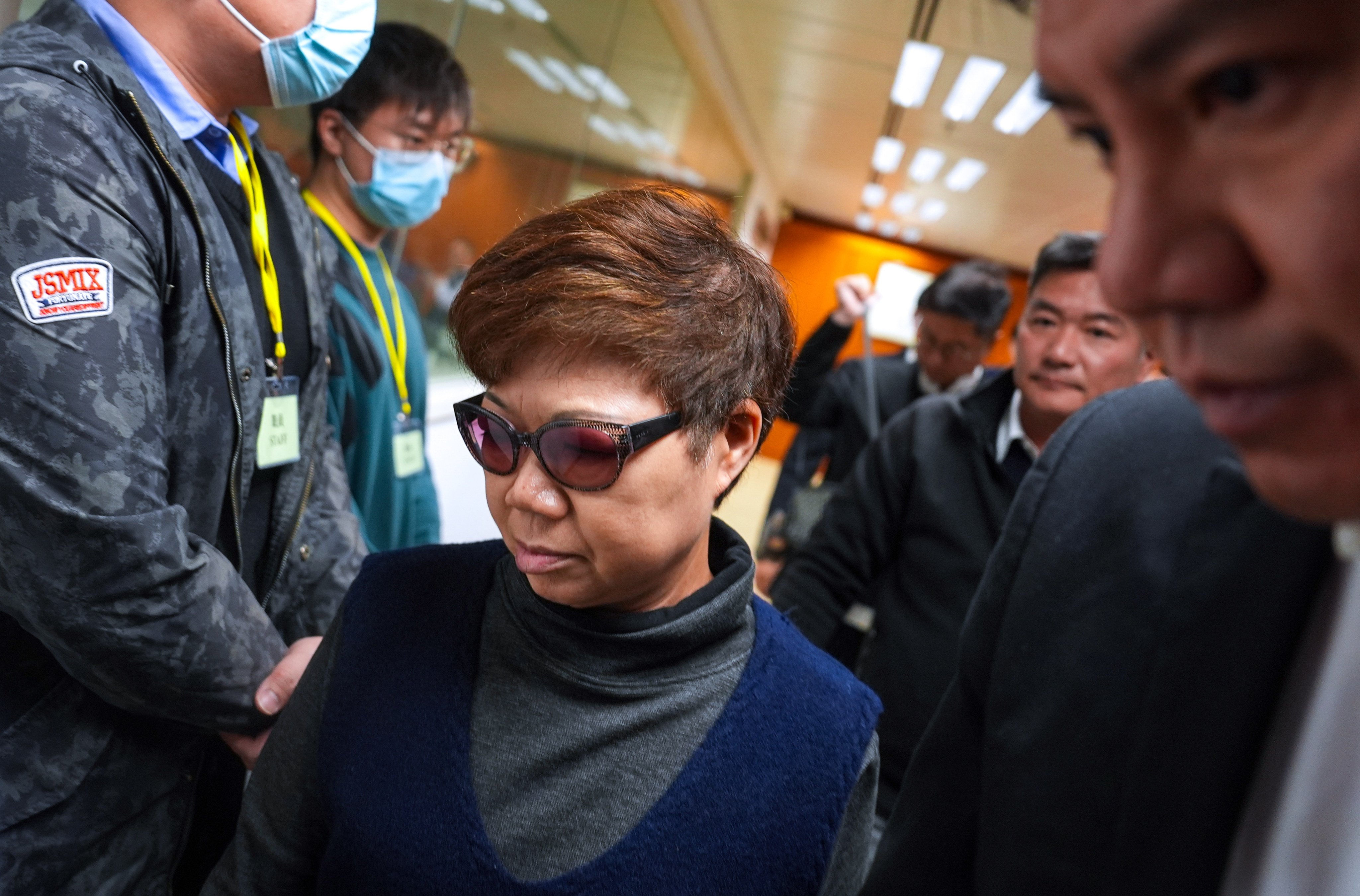 District councillor Peggy Wong addressed corruption allegations in her statement. Photo: Elson Li