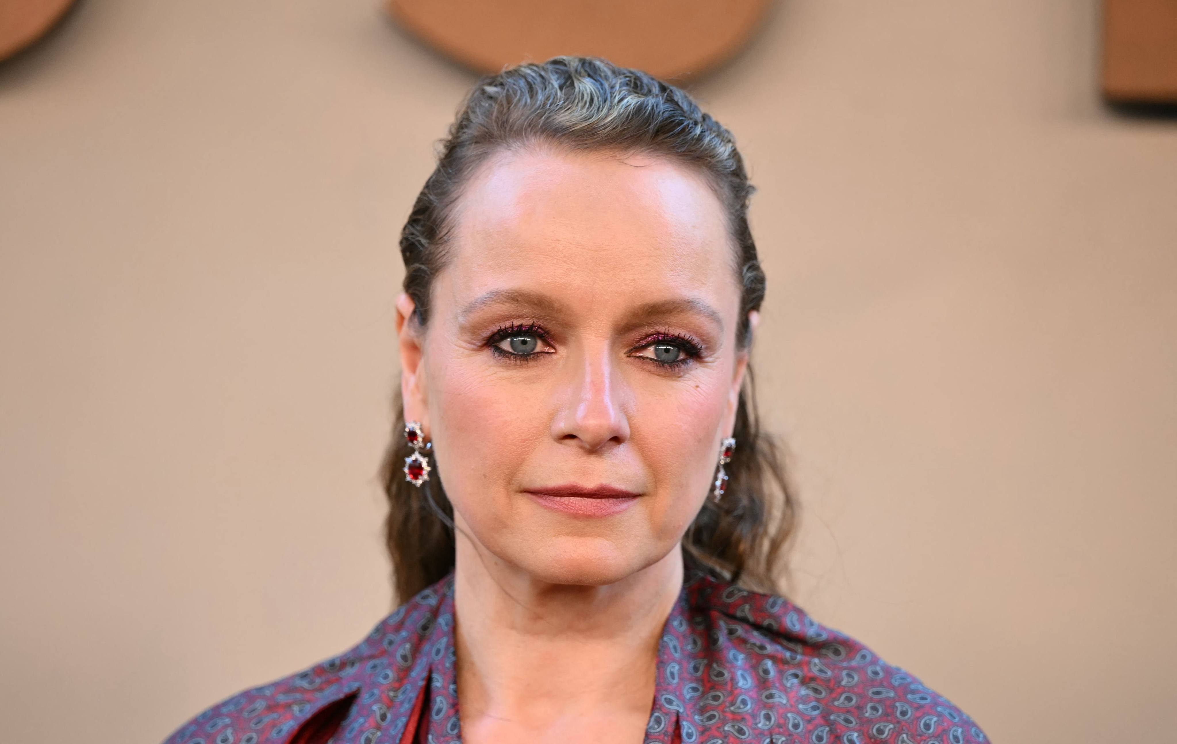English actress Samantha Morton attends the premiere of The Odyssey at the AMC Lincoln Square in New York on July 14, 2026. Photo: AFP