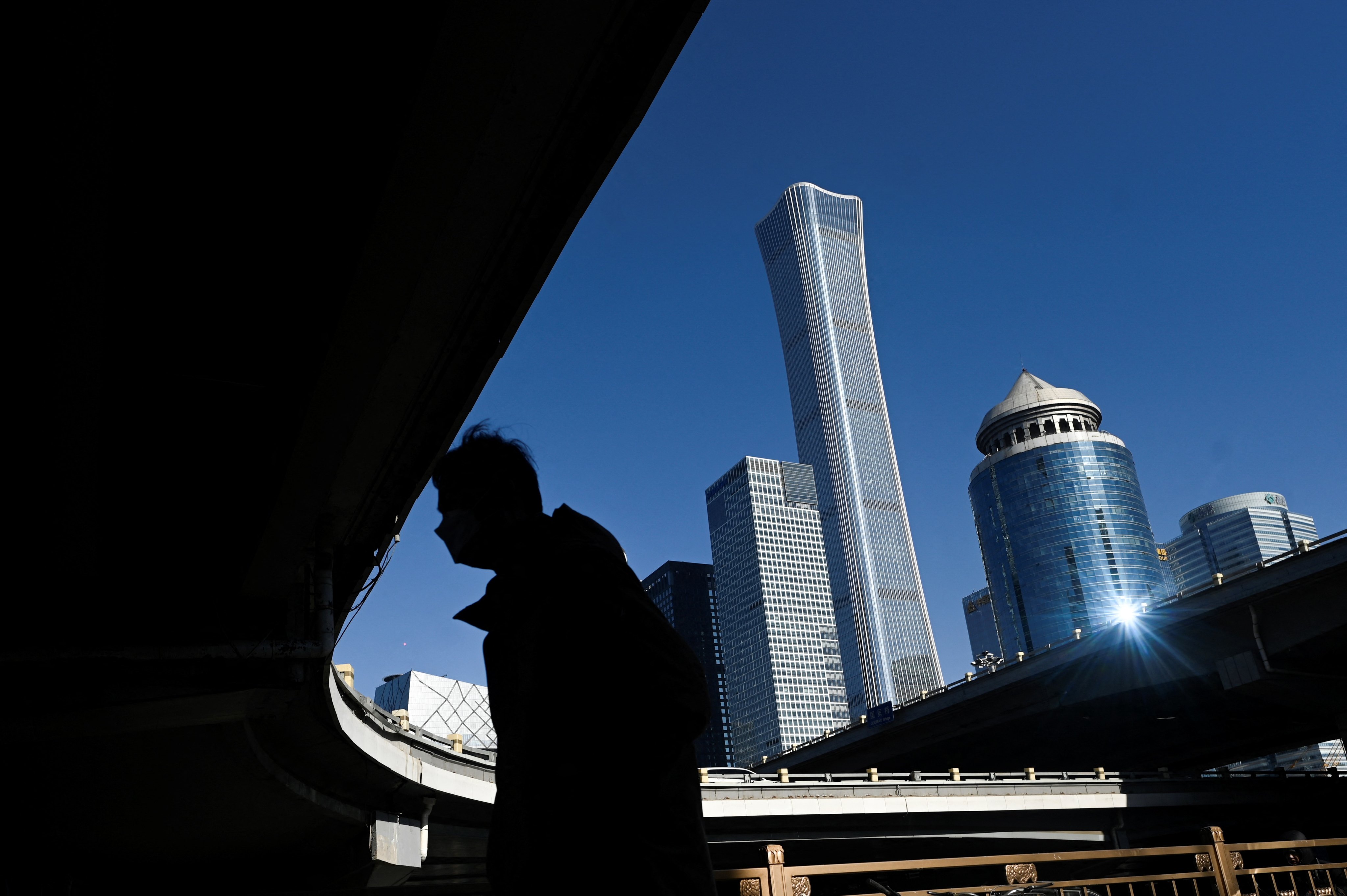 China’s debt-to-GDP ratio slipped 1.1 percentage points to 308.2 per cent, according to a Beijing-based think tank. Photo: AFP