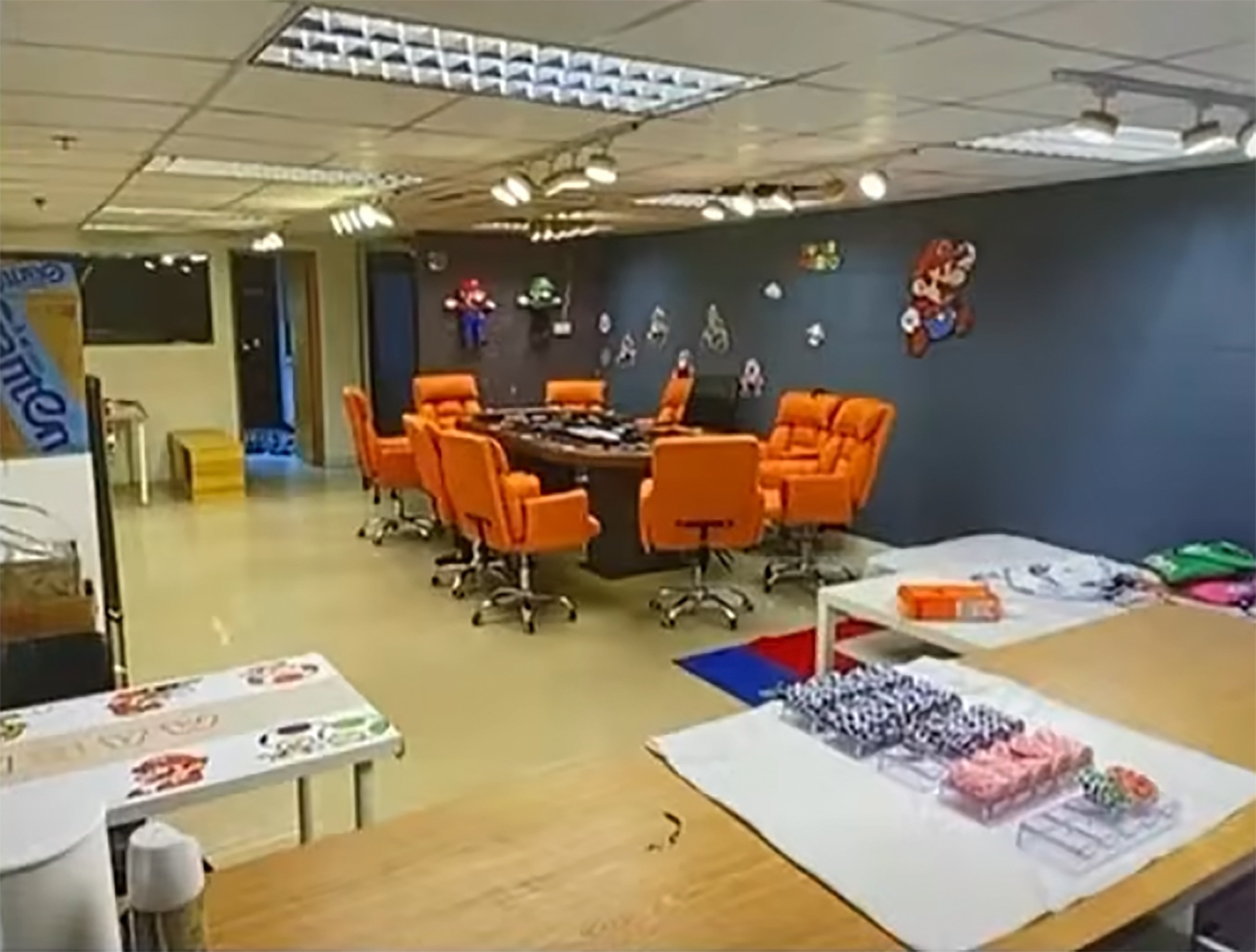 One of three illegal gambling parlours uncovered by police. Photo: YouTube