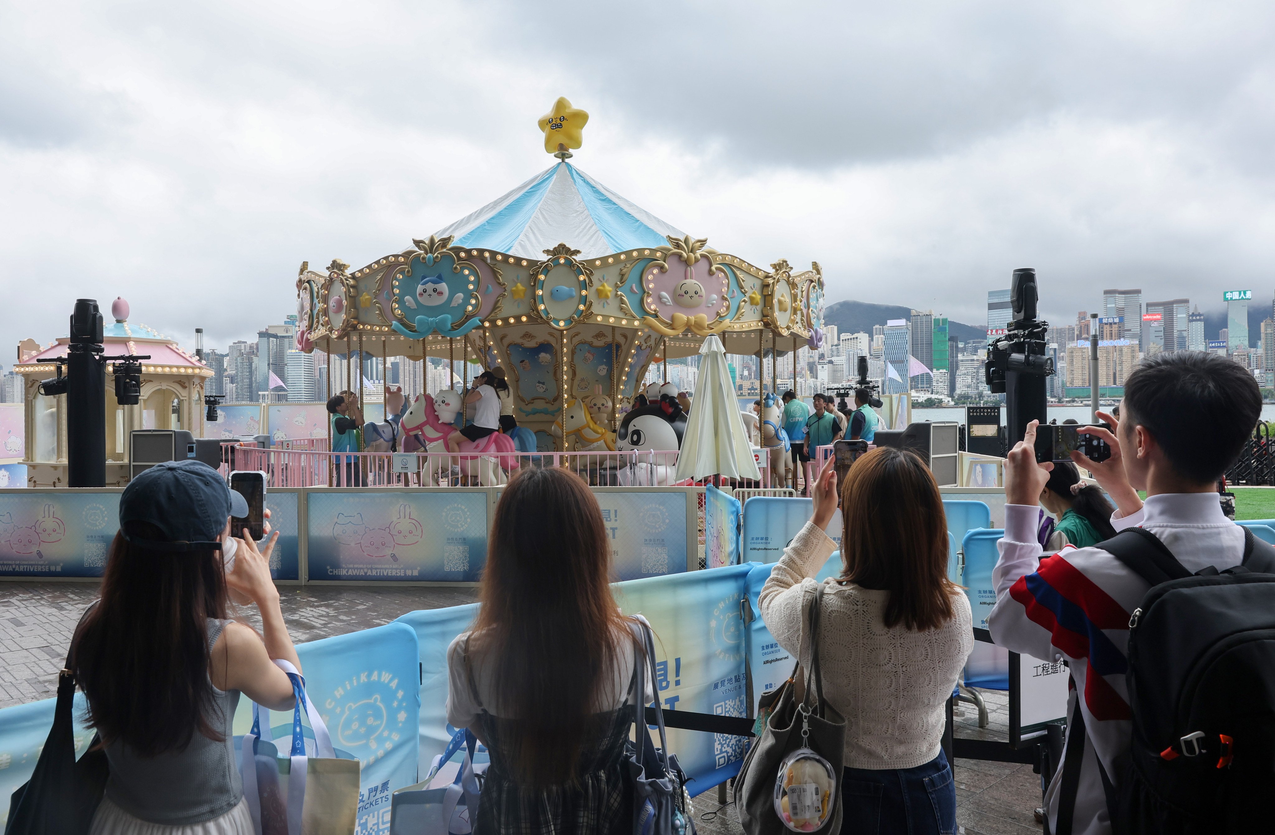The 16-seat merry-go-round was set up outside K11 Musea. Photo: Edmond So