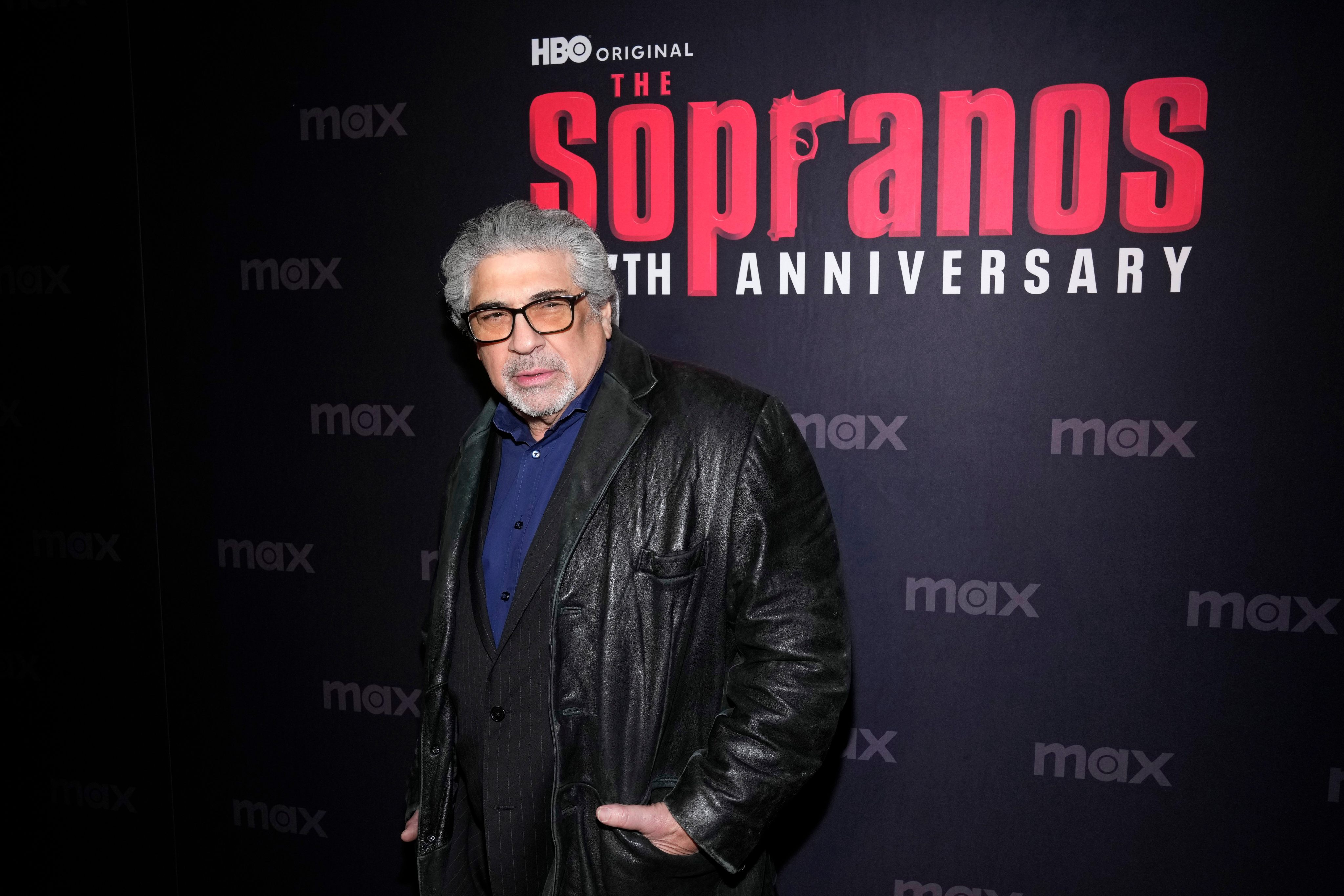 Vincent Pastore attends The Sopranos 25th anniversary celebration in New York in 2024. The actor died on Saturday at the age of 80. Photo: AP