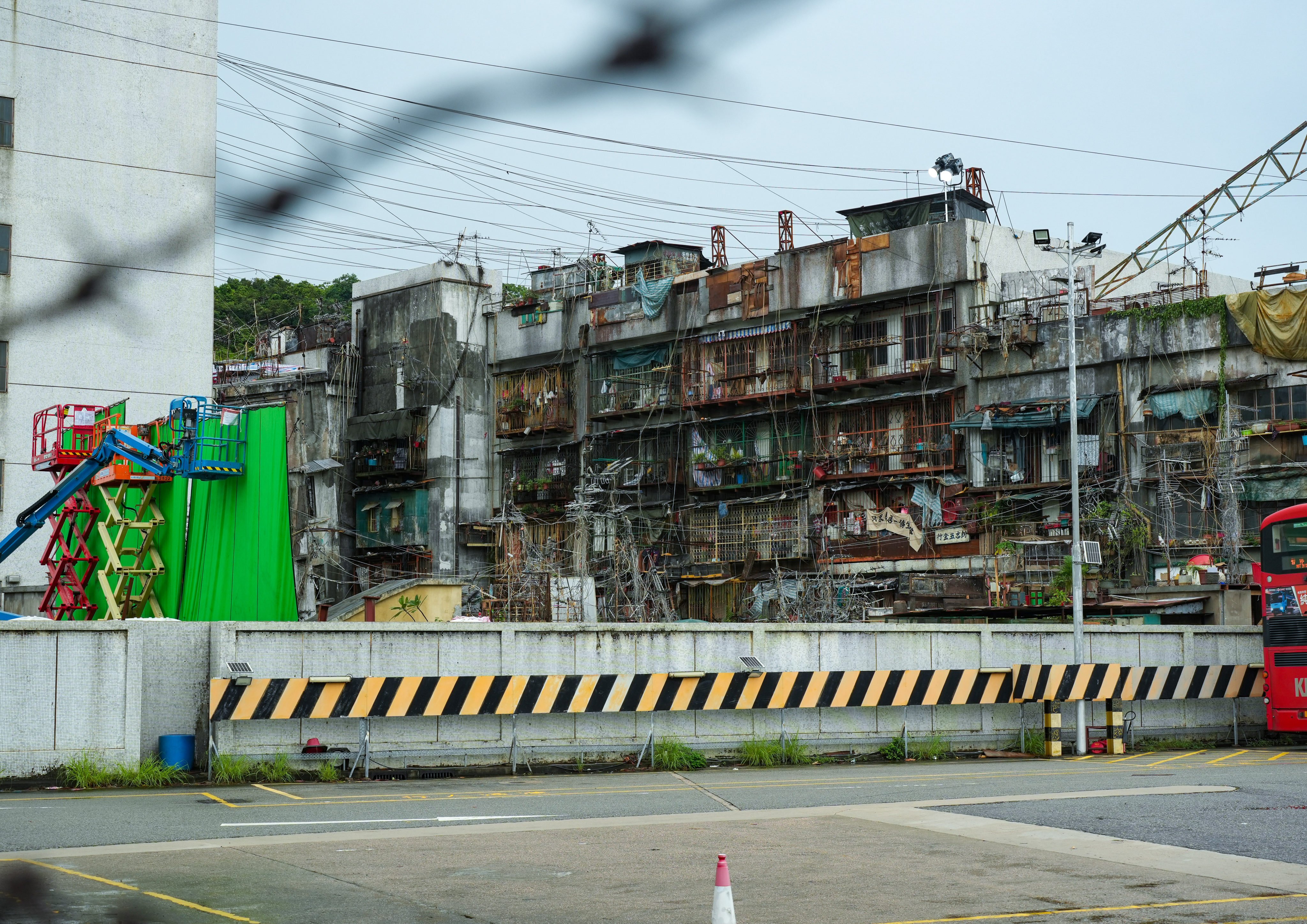 The set was constructed for the sequel to the 2024 blockbuster hit, Twilight of the Warriors: Walled In. Photo: Sun Yeung
