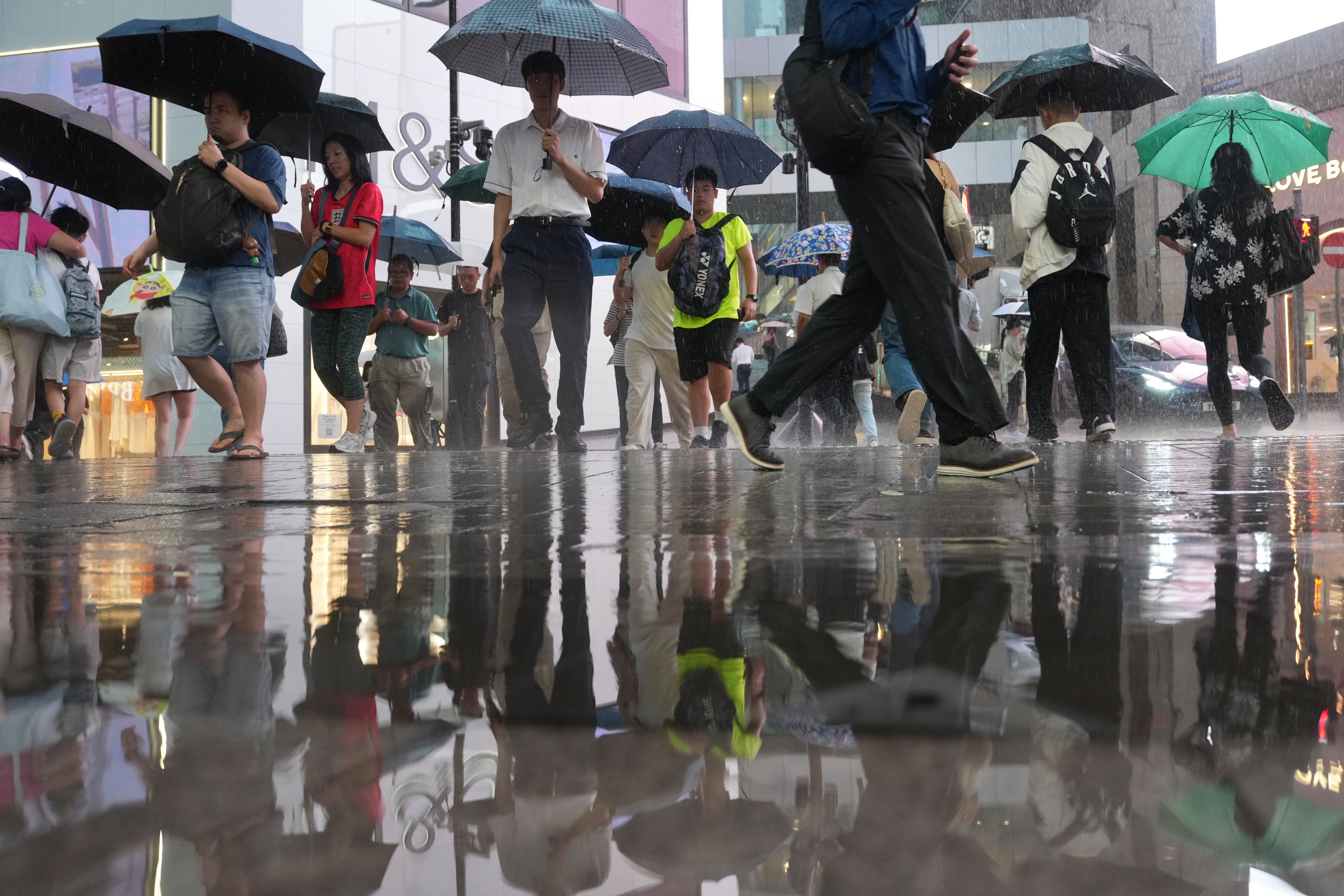 Heavy rainfall in Central. Photo: Karma Lo