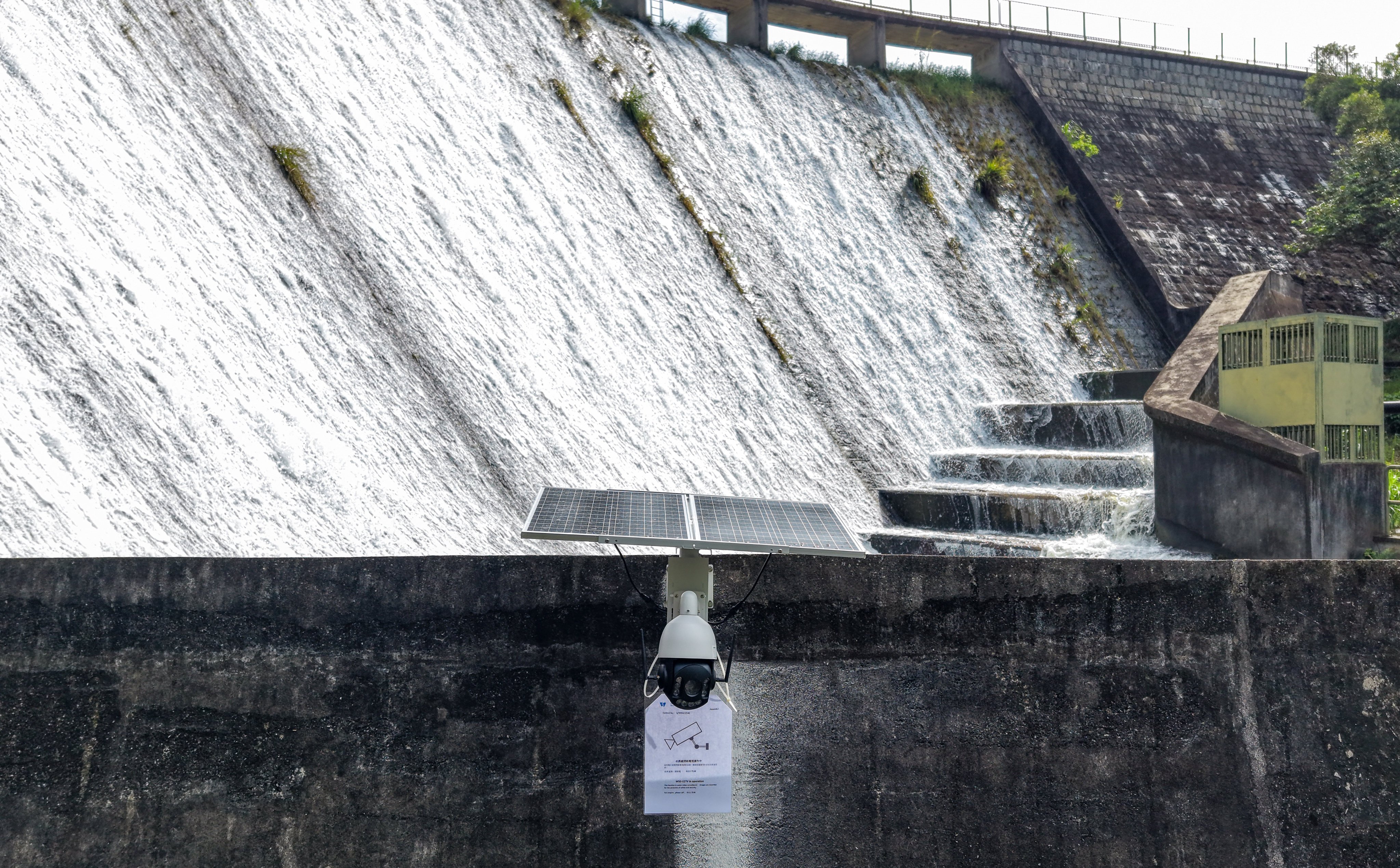 A camera has been installed at the site. Photo: Sam Tsang