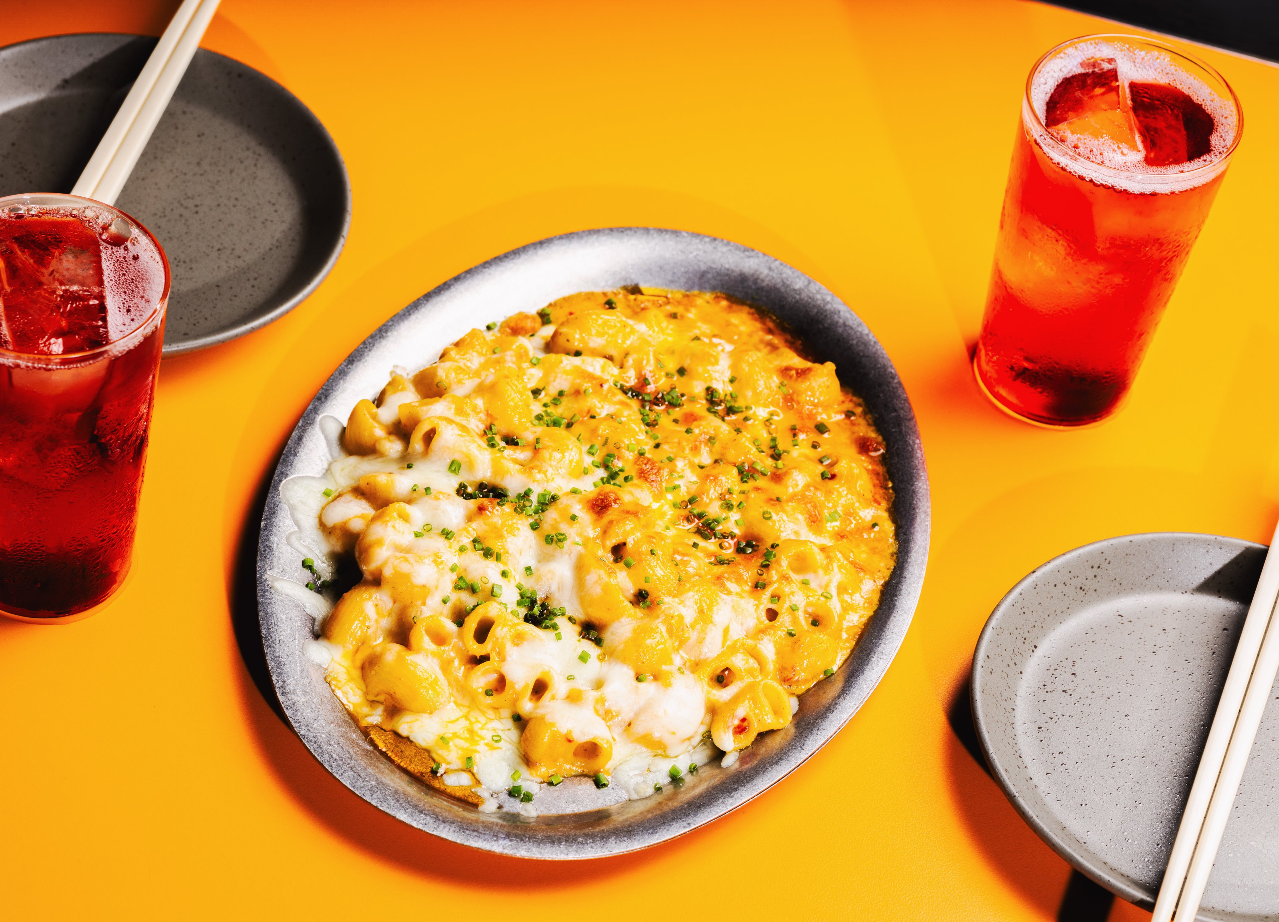 Lazy Suzy’s mac n’ cheese contains all the elements of the classic, plus something a little extra: the flavours of mapo tofu. Photo: Jocelyn Tam