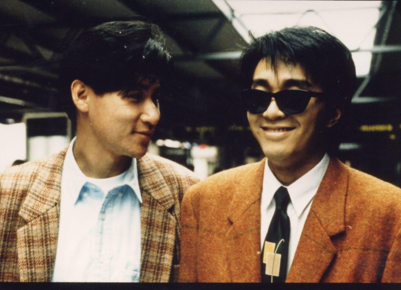 Jacky Cheung (left) and Stephen Chow in a still from Curry and Pepper (1990), a film that Chow starred in before his breakout role in the God of Gamblers spoof All for the Winner.