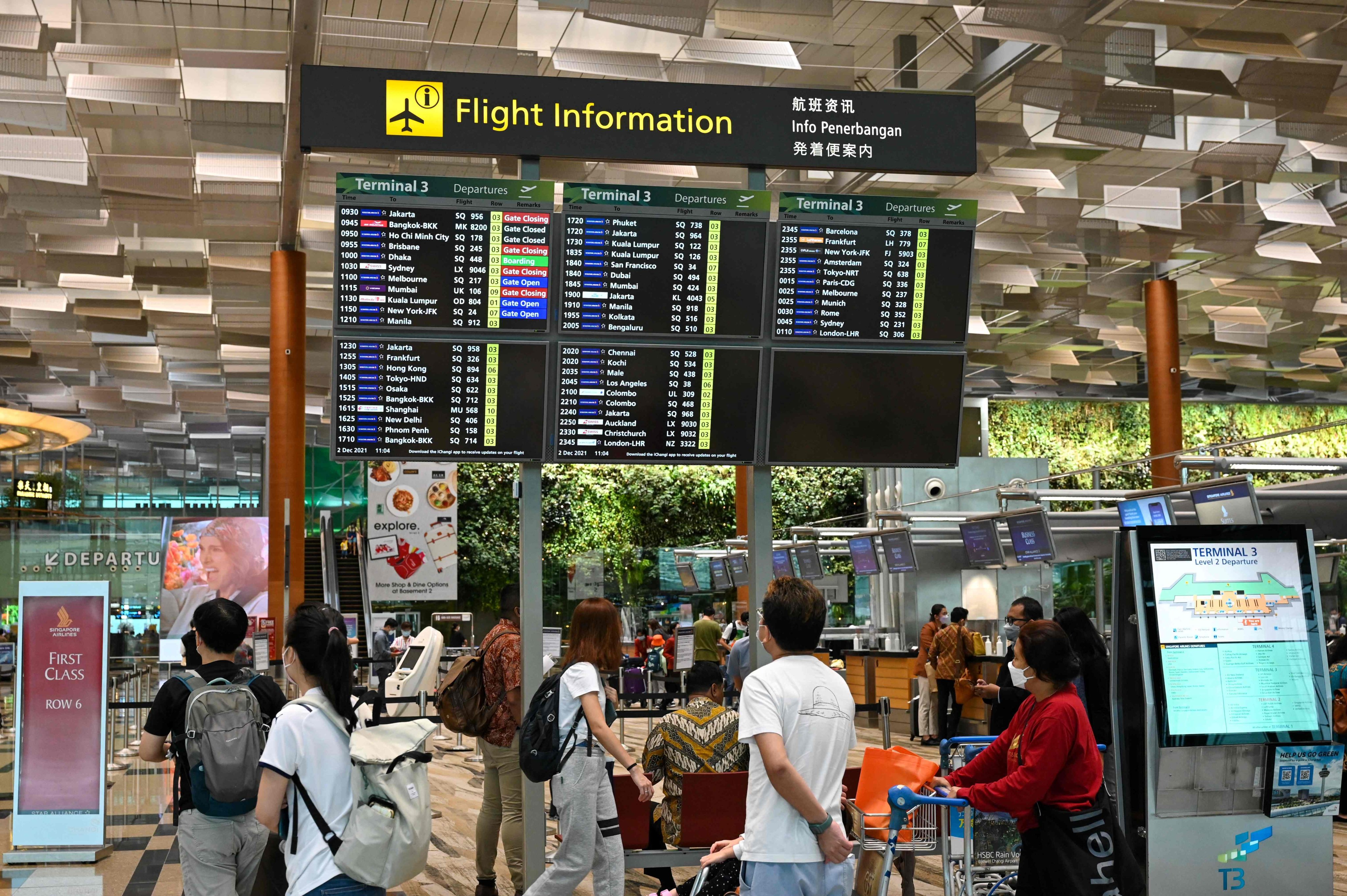 The incident occurred at Changi Airport about two years ago. Photo: AFP