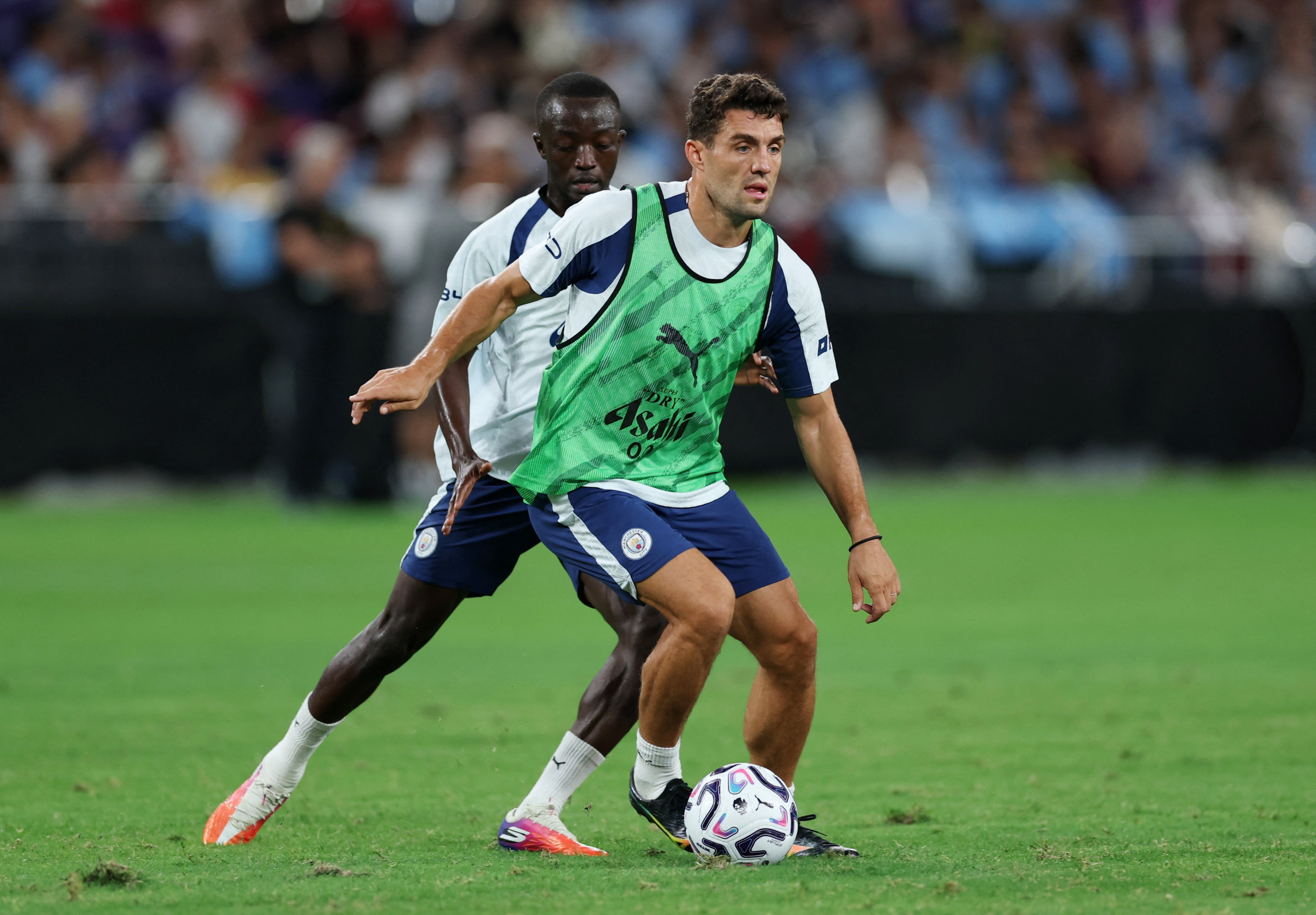 Mateo Kovacic training with Manchester City at Kai Tak Stadium last Friday. Photo: Reuters