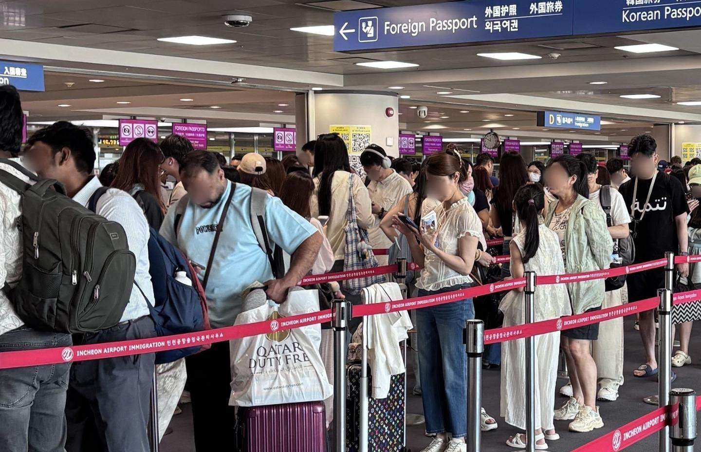 A primary reason for the congestion at Incheon airport is the surging number of foreign visitors to South Korea. Photo: The Korea Times
