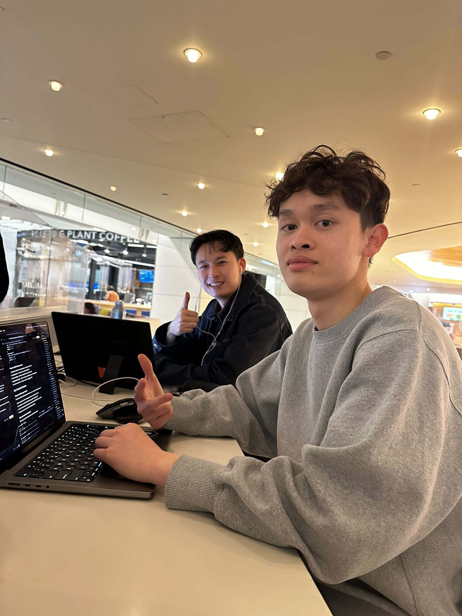 Rexan Wong (right) at the Founders Inc incubation programme in San Francisco earlier this year. Photo: Rexan Wong