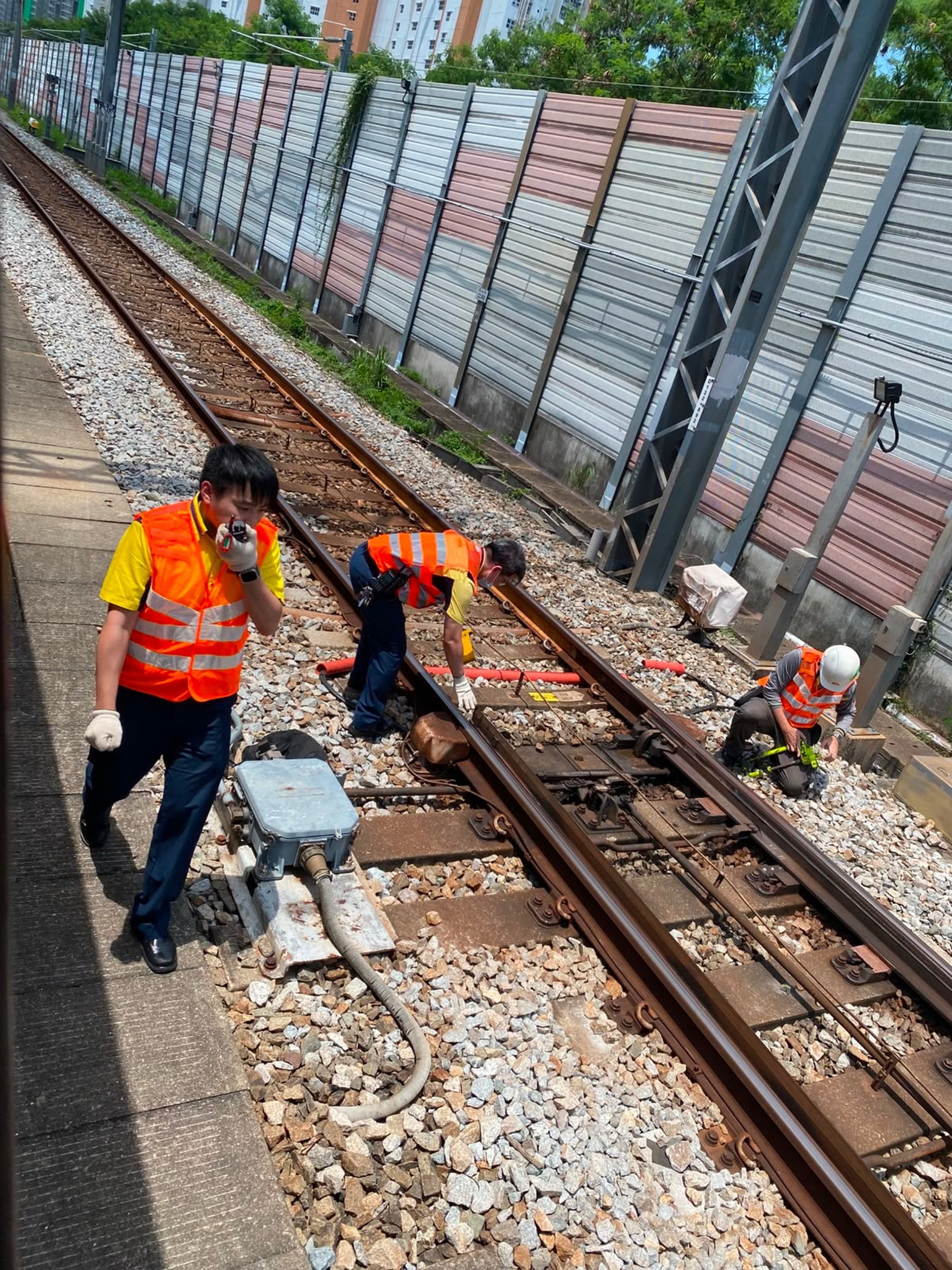 The MTR Corporation has said it is repairing the faulty equipment near the tracks. Photo: Handout