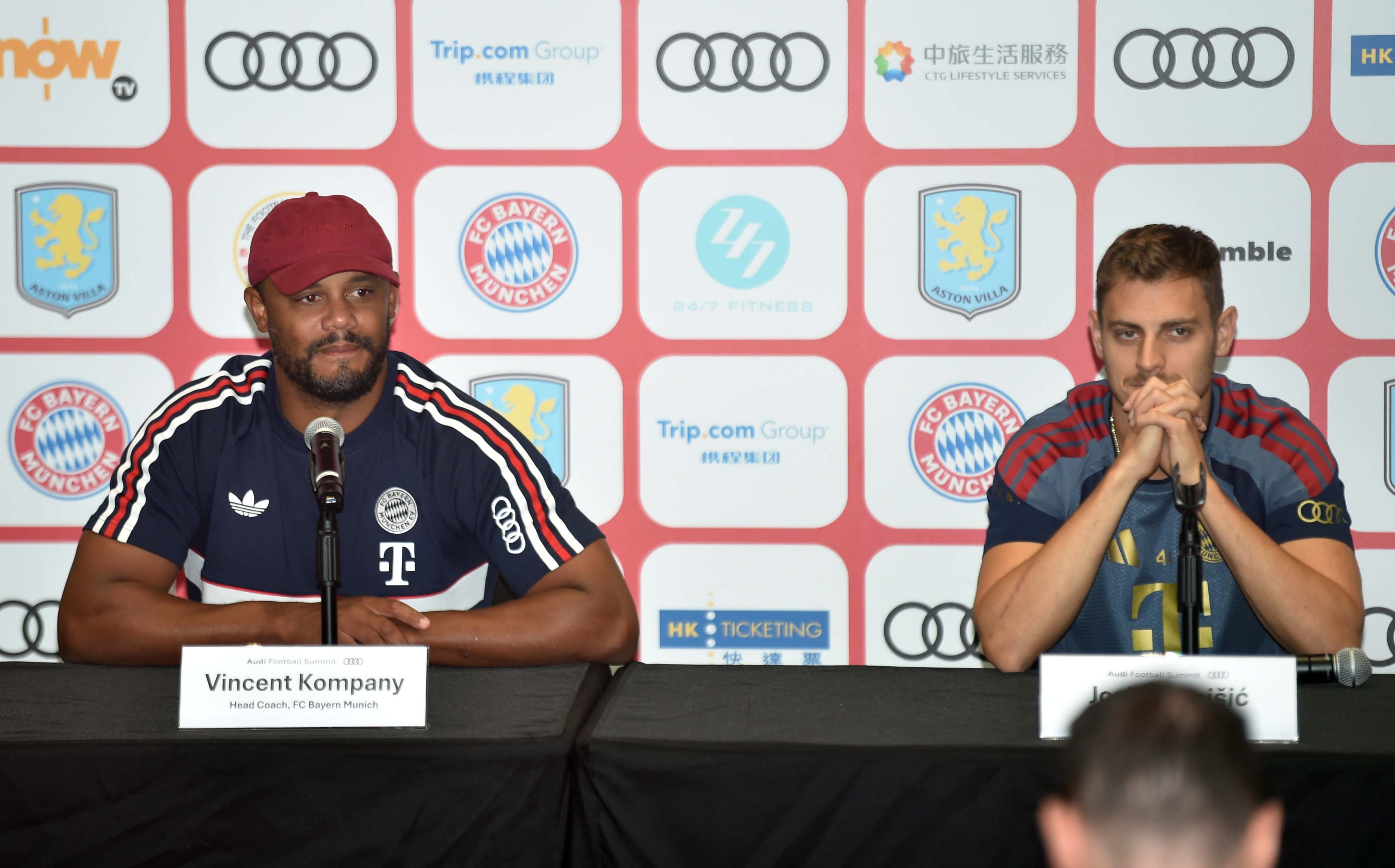 Bayern coach Vincent Kompany  told Josip Stanisic “they’ve made a lot of changes [here]” before being informed Kai Tak was a different venue from the one he had played in 13 years ago. Photo: Xinhua