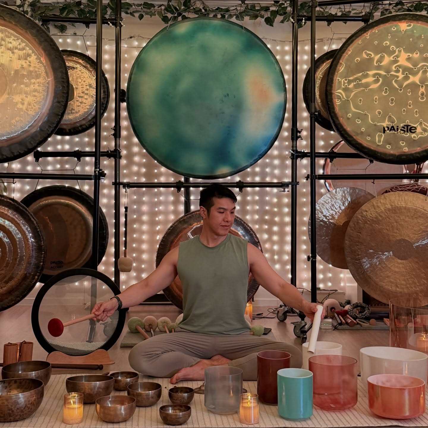 Malbert Lee will hold a sound healing experience at Tune In Wellness in Wan Chai this Saturday. Photo: Instagram/Tune In Wellness
