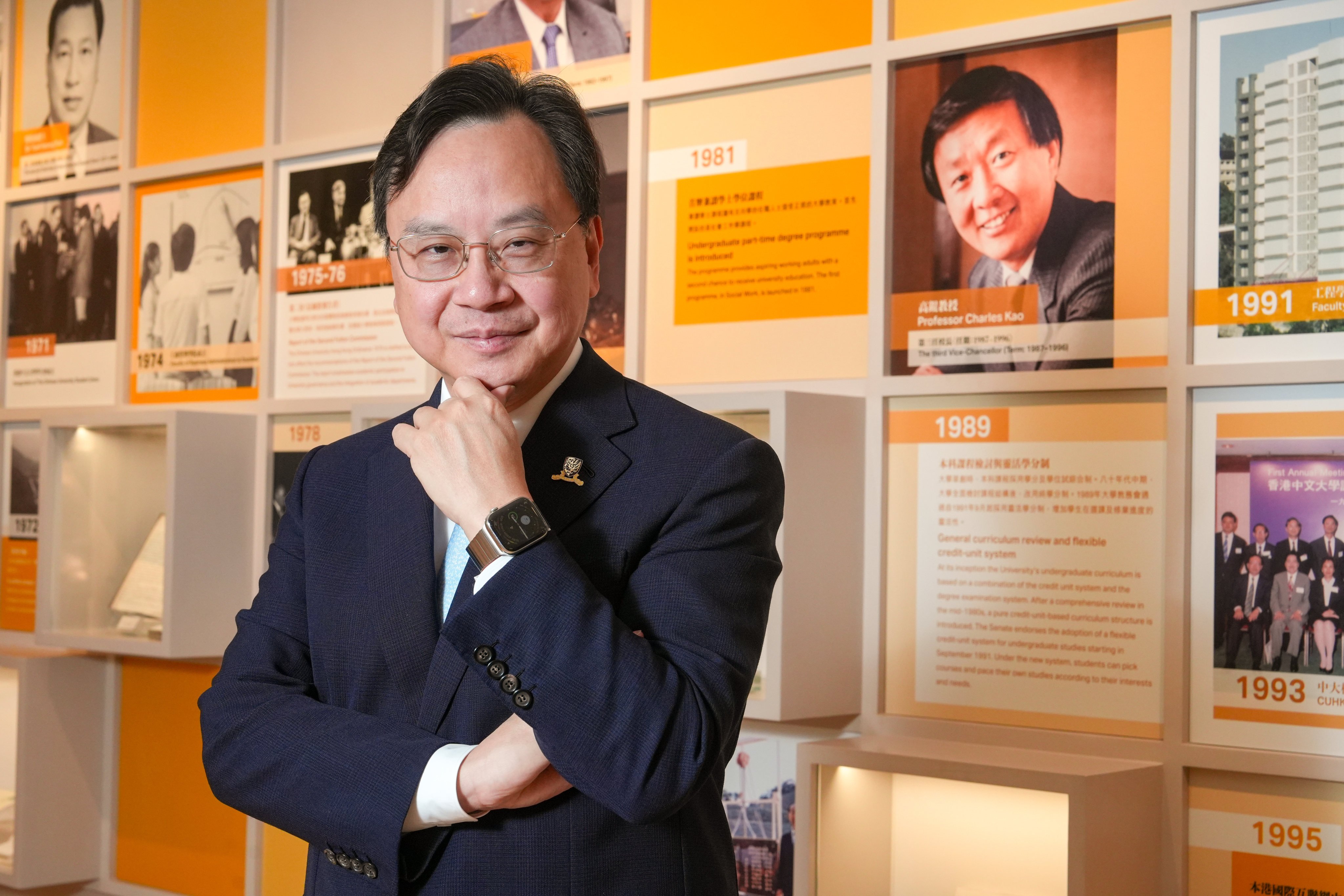 Professor Dennis Lo, CUHK’s vice-chancellor and president, at the university campus on Tuesday. Photo: Sun Yeung